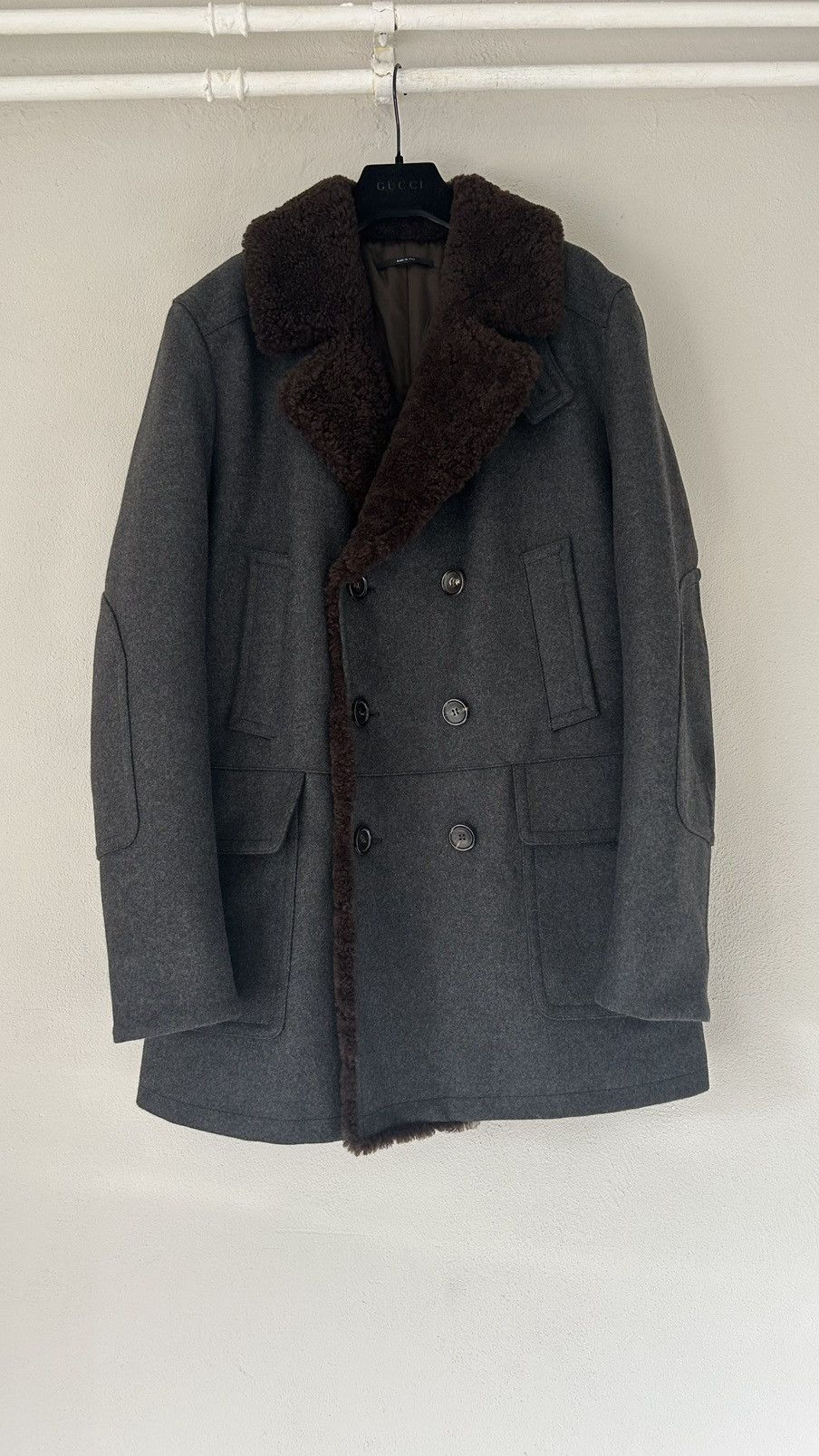 Gucci Gucci Shearling Wool Coat Size US L / EU 52-54 / 3 - 2 Thumbnail