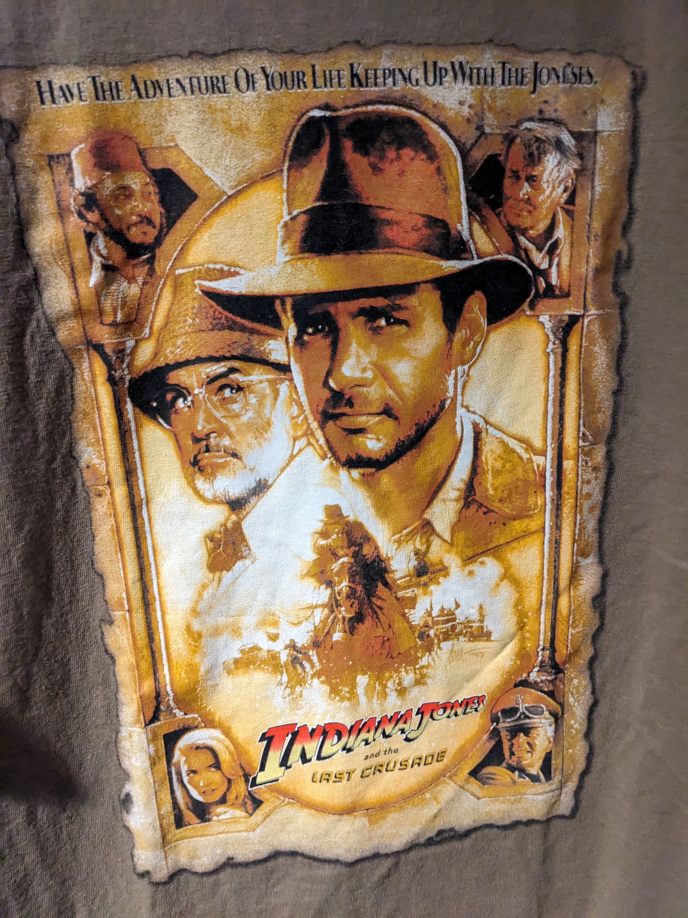 Vintage Vintage Y2K Indiana Jones and the Last Crusader T-Shirt Size US L / EU 52-54 / 3 - 2 Thumbnail