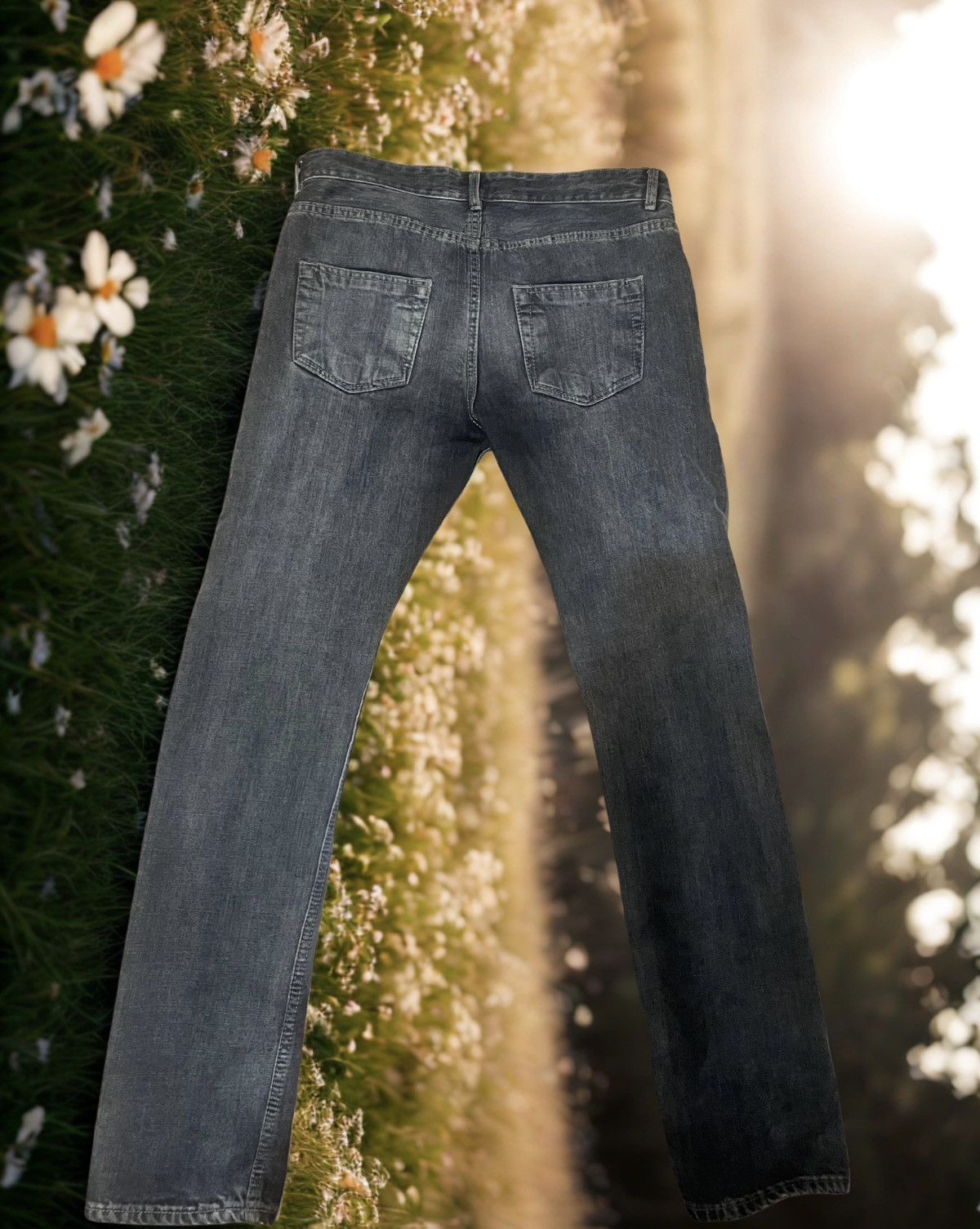 Rick Owens Rick Owens Detroit Cut Dust Denim Size US 33 - 2 Thumbnail