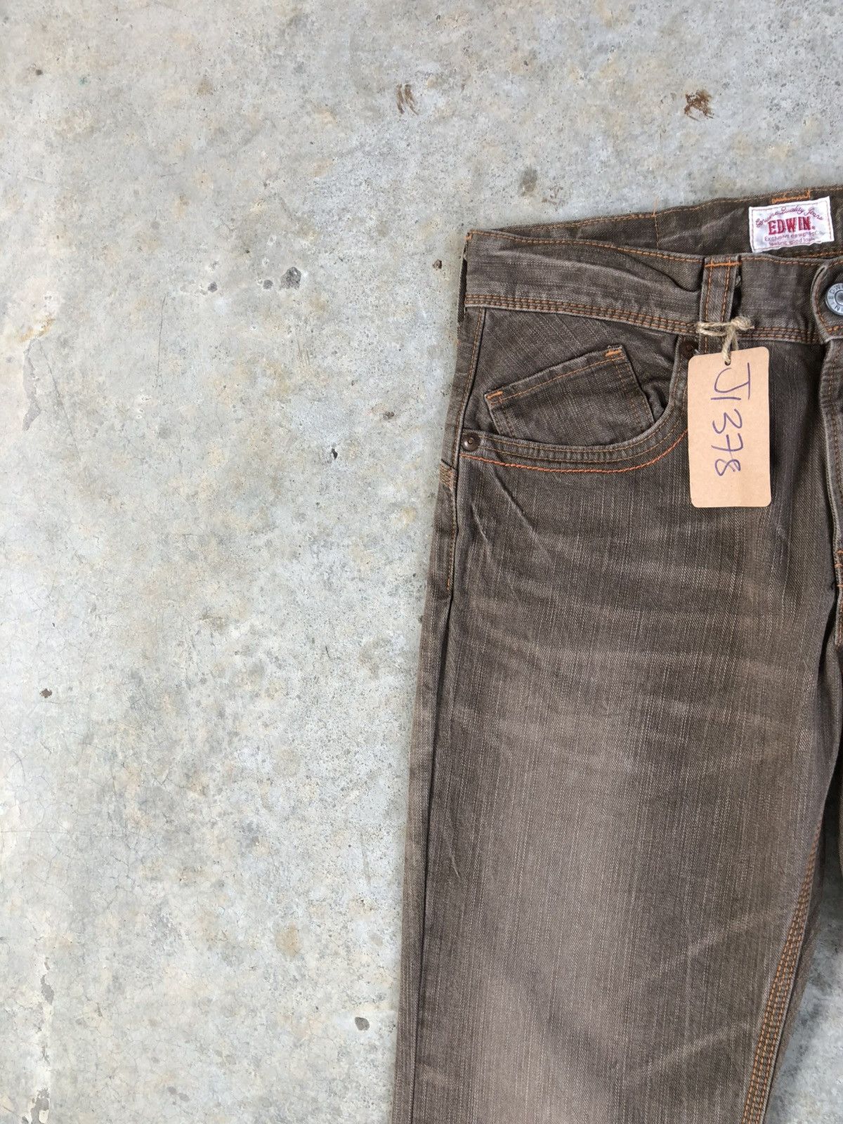 If Six Was Nine Japanese Edwin Exclusive Flared Jeans Distressed Bootcut Size US 31 - 4 Thumbnail