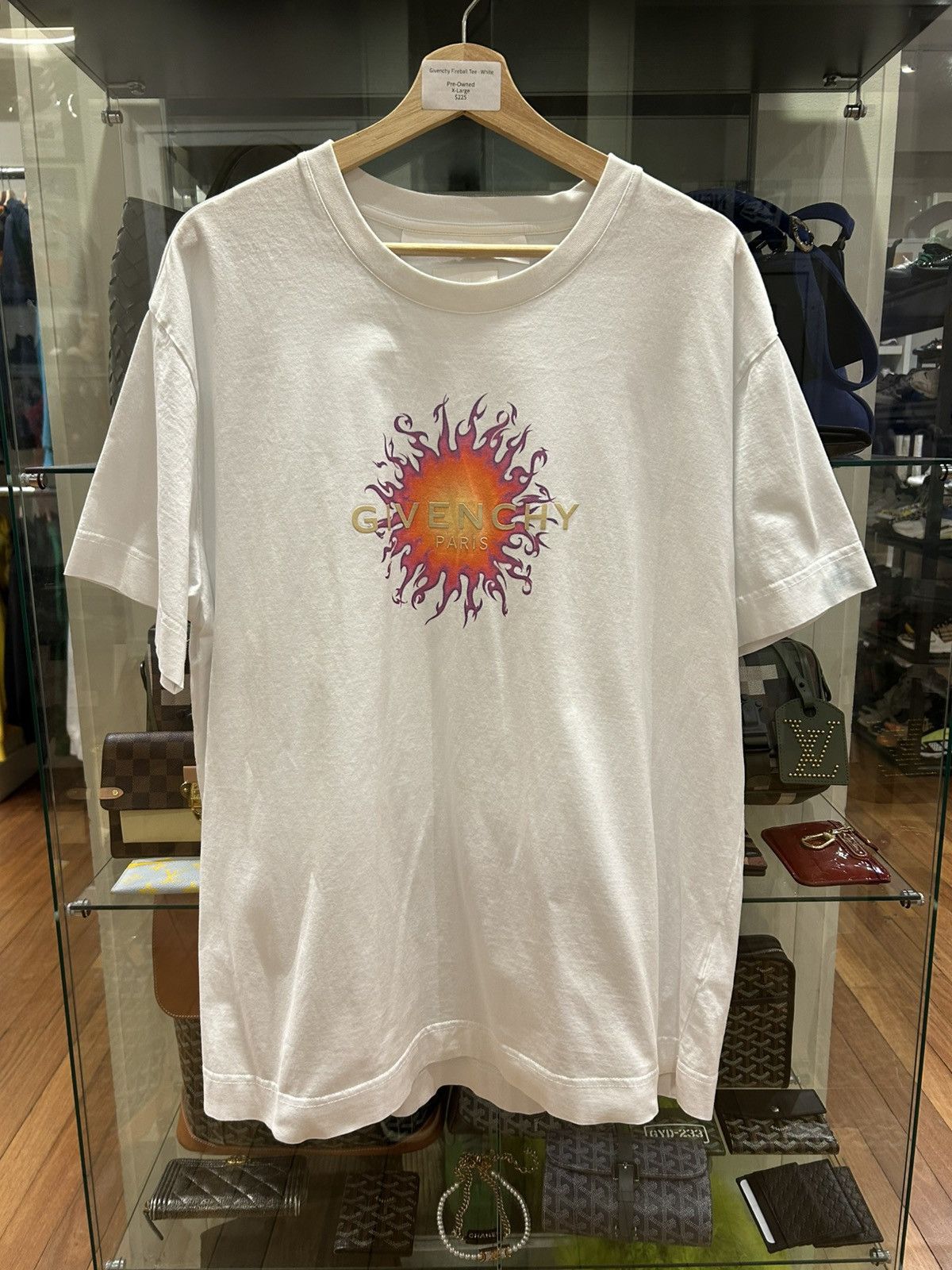 Givenchy Givenchy Fireball Tee - White Size US XXL / EU 58 / 5 - 1 Thumbnail
