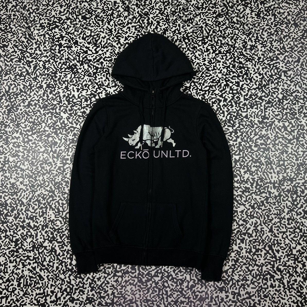 Ecko Unltd. Vintage Y2K Ecko Unltd Big Logo Zip Hoodie Rap Sk8 Style 90s Size S / US 4 / IT 40 - 3 Thumbnail