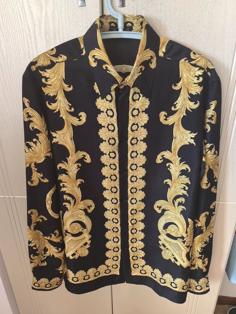 Versace Versace Silk shirt Size US M / EU 48-50 / 2 - 1 Thumbnail