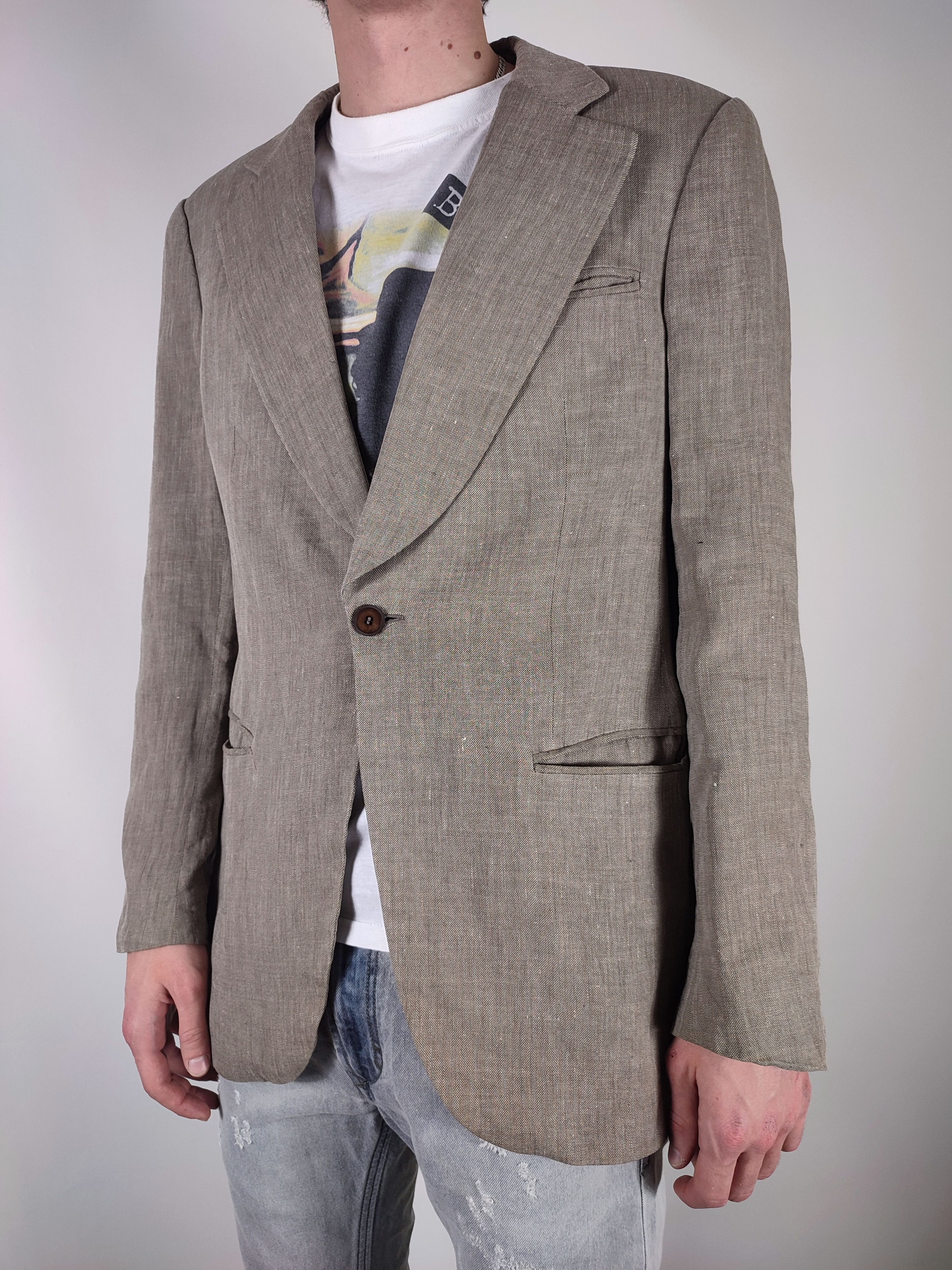 Emporio Armani 2005 Oldschool Linen Blazer