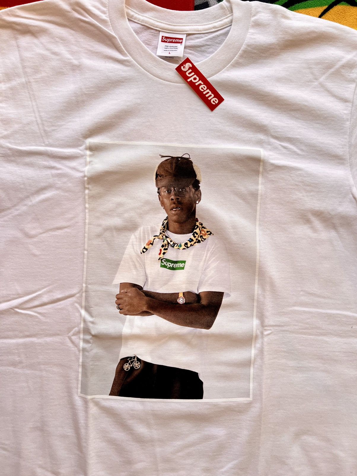 Supreme L Supreme Tyler the Creator Photo Tee White t-shirt rap merc Size US L / EU 52-54 / 3 - 9 Thumbnail