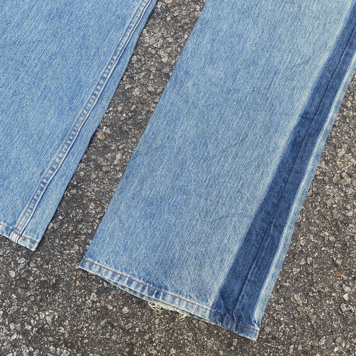 Kapital Flare Jeans Armani Exchange Boot Cut Denim Washed Blue Size US 32 / EU 48 - 7 Thumbnail