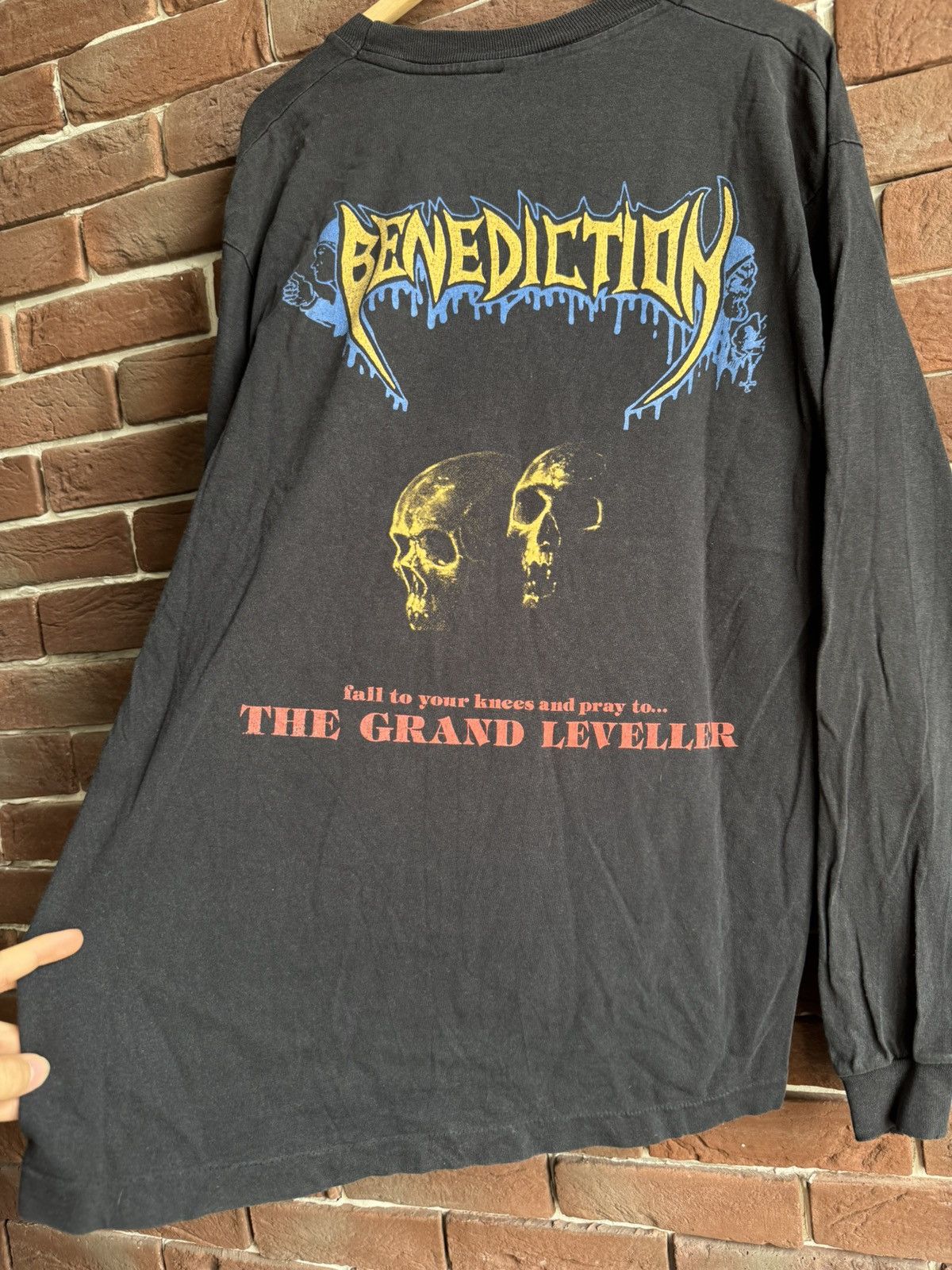 Band Tees Vintage 90s Benediction Grand Leveller Death Metal Band Tee Size US XL / EU 56 / 4 - 7 Thumbnail