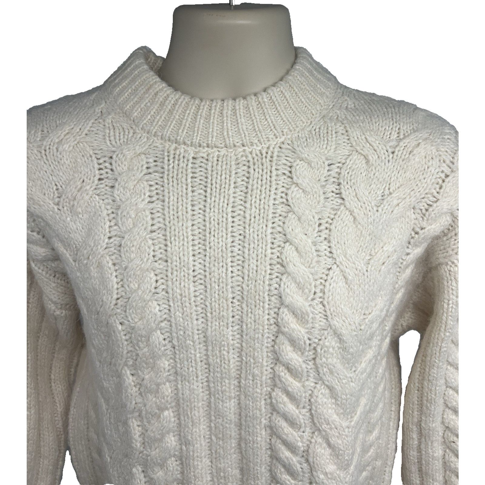 Other A New Day Cream Pullover Sweater Womens Medium Stretch New Size M / US 6-8 / IT 42-44 - 4 Thumbnail