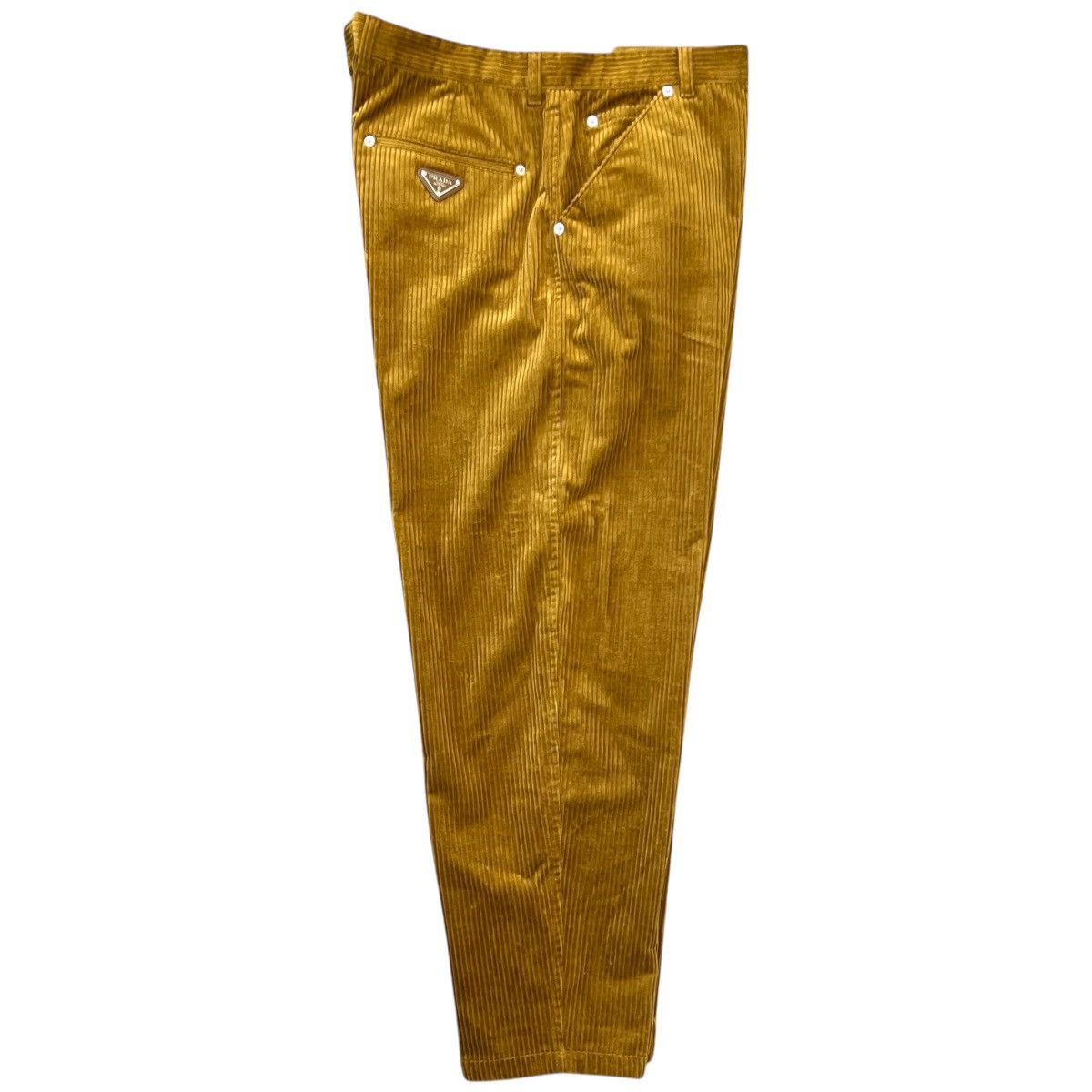 Prada PRADA 2024AW Triangle Logo Pinwale Corduroy Trousers / Pants Size US 44 / EU 60 - 2 Thumbnail