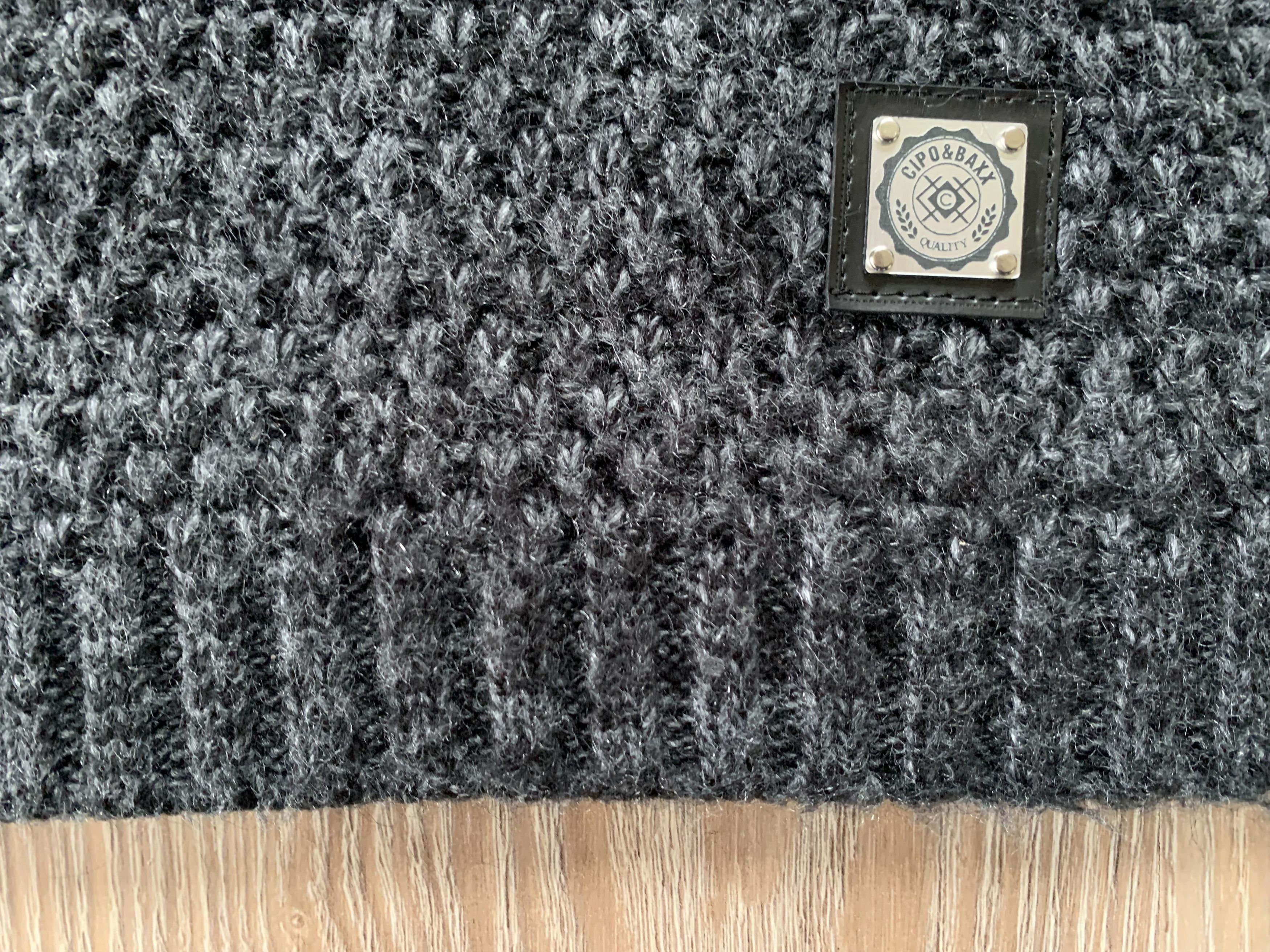 Japanese Brand Cipo & Baxx Knit Wool Gray Sweater Size US L / EU 52-54 / 3 - 5 Thumbnail