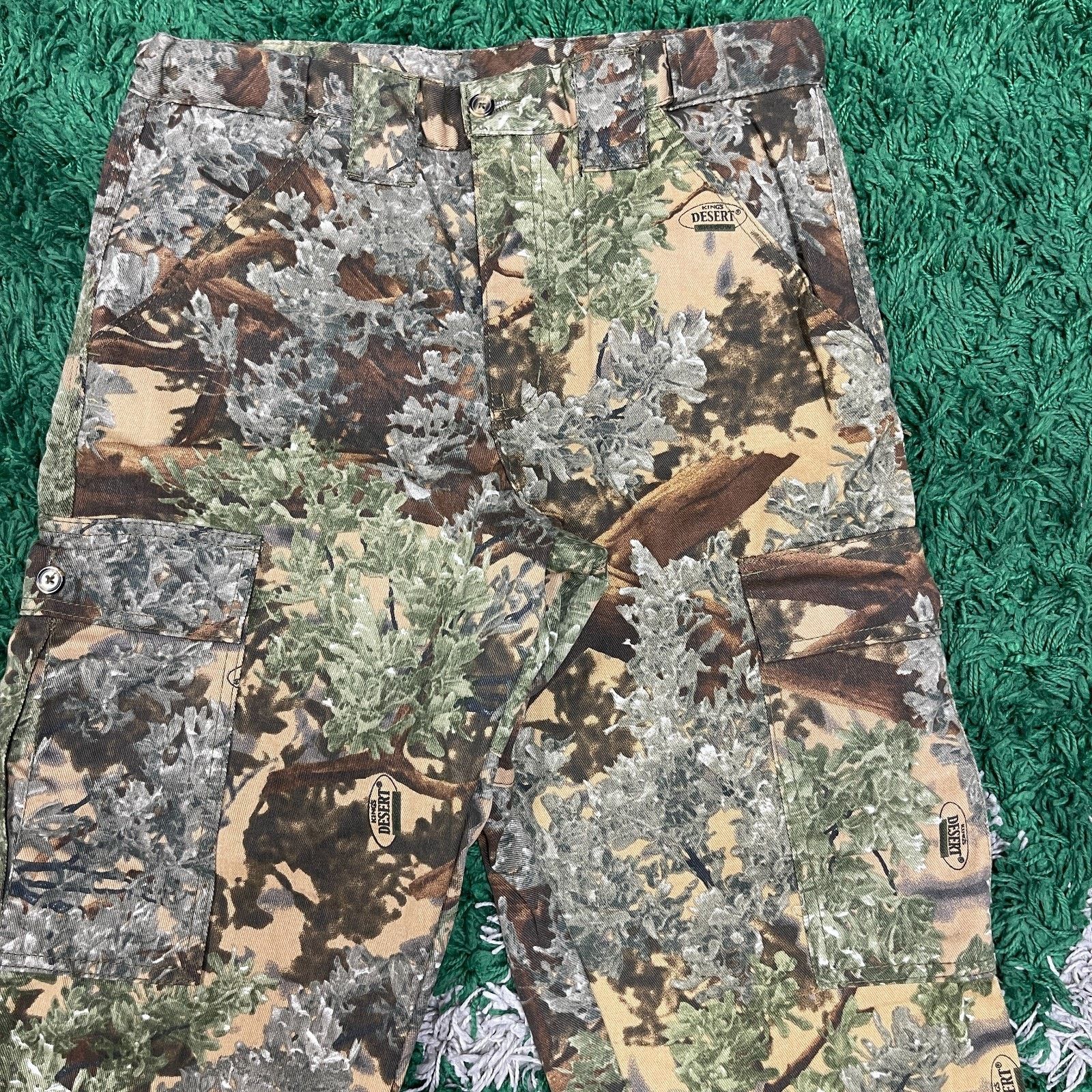 Vintage Kings Camo Hunting Cargo Pants Size Small S 30x32 B10 Size US 30 / EU 46 - 2 Thumbnail