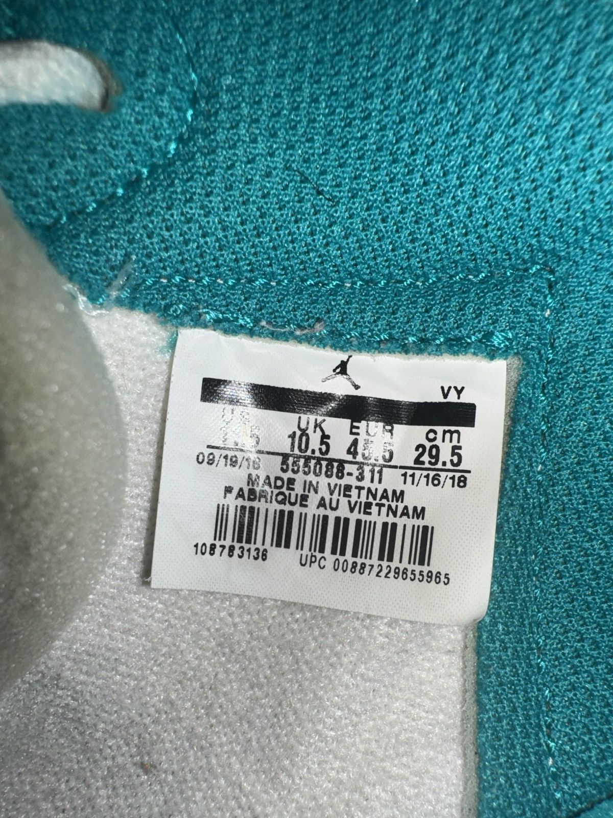 Jordan Brand × Nike Air Jordan 1 Turbo Green Size US 11.5 / EU 44-45 - 8 Thumbnail