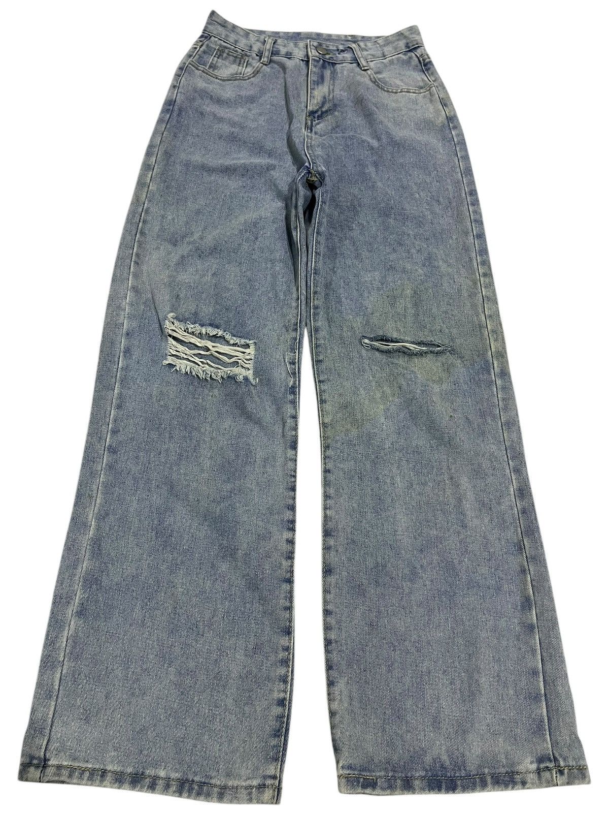 If Six Was Nine × Japanese Brand × Le Grande Bleu (L.G.B.) BAGGY💥 JAPANESE BRAND Y2K STONE WASH DENIM PANTS Size US 28 / EU 44 - 1 Thumbnail
