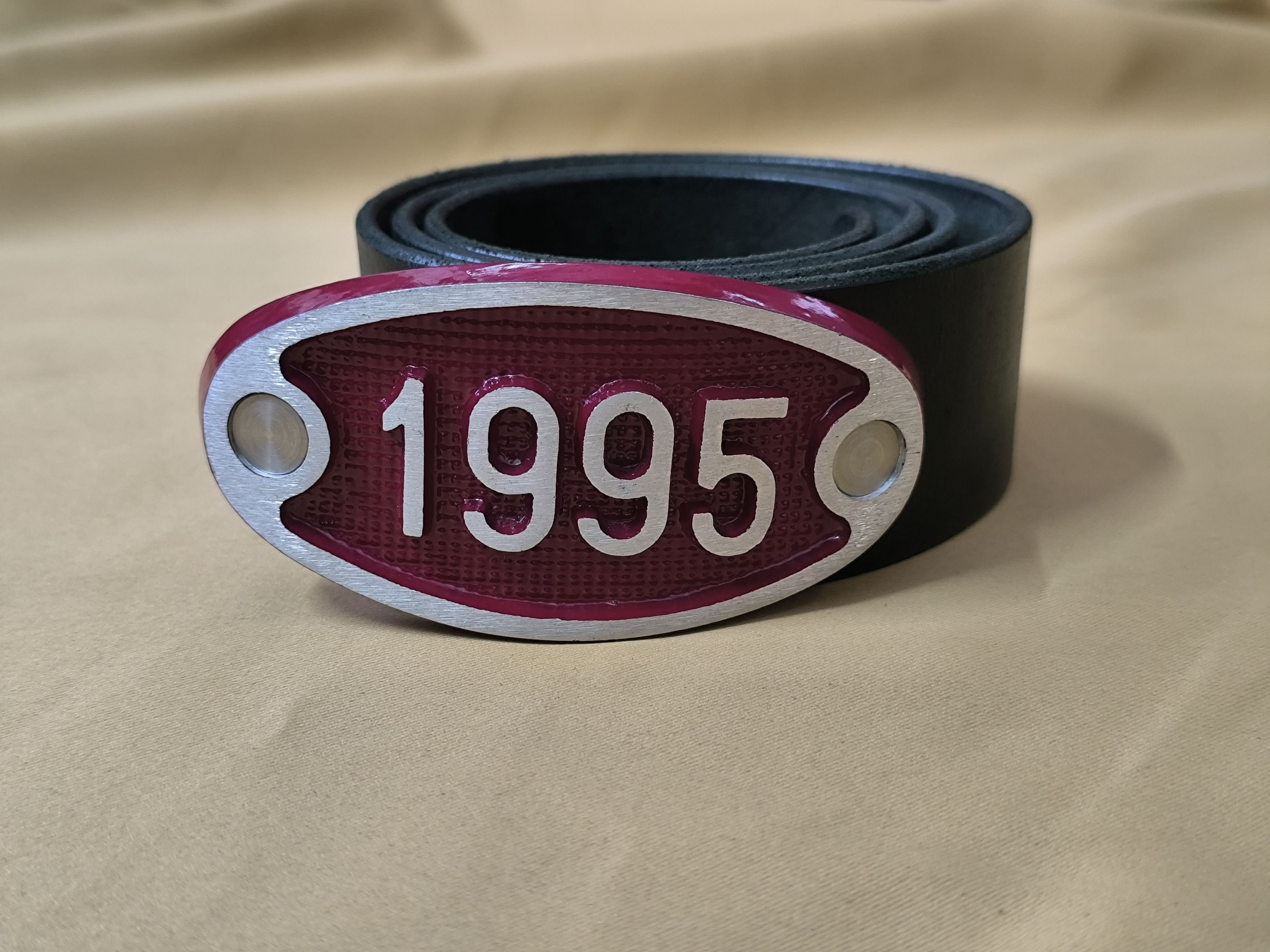 Other Streetbelt.ch Swiss Hydrant Plate Leather Belt Industrial Size ONE SIZE - 1 Thumbnail