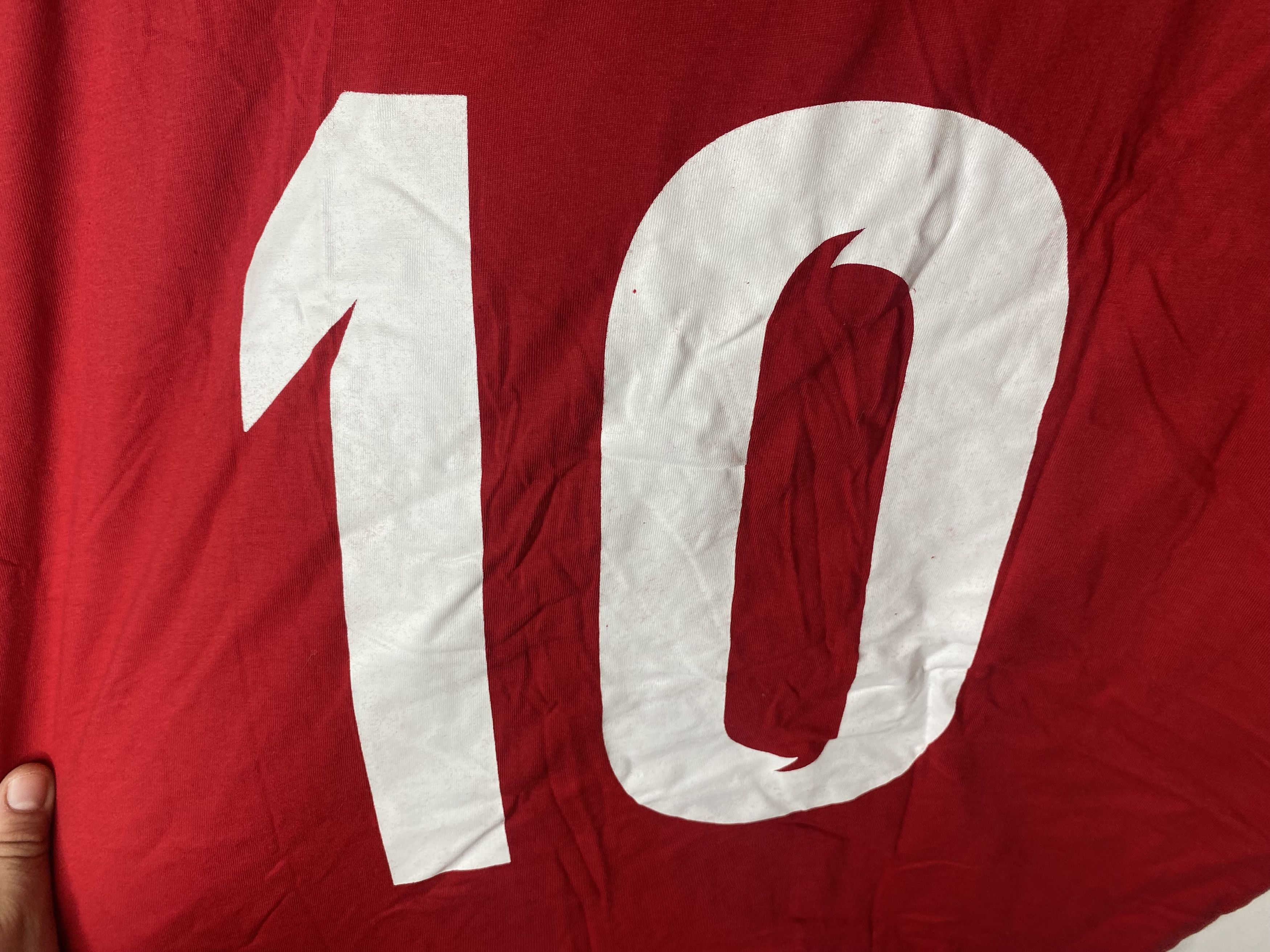 Hummel DENMARK TEAM 2018 2019 COTTON FOOTBALL SHIRT SOCCER JERSEY Size US XL / EU 56 / 4 - 3 Thumbnail
