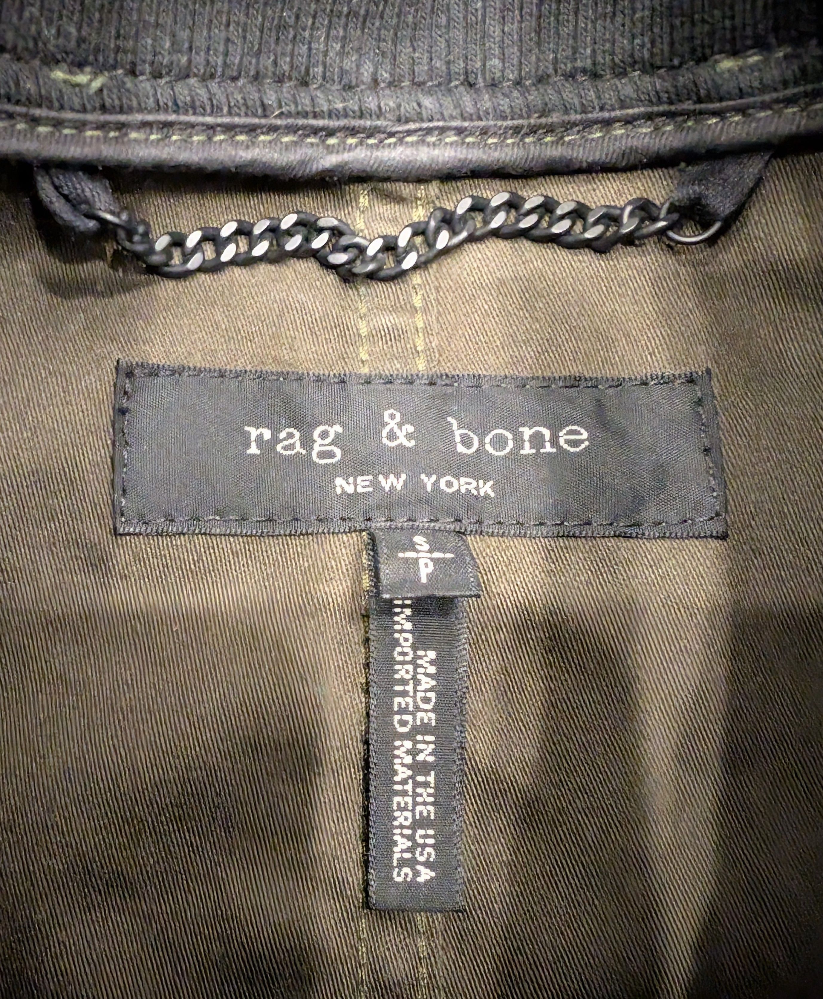 Rag & Bone Rag & Bone Lightweight Cotton Bomber Jacket Made in USA Size US S / EU 44-46 / 1 - 3 Thumbnail