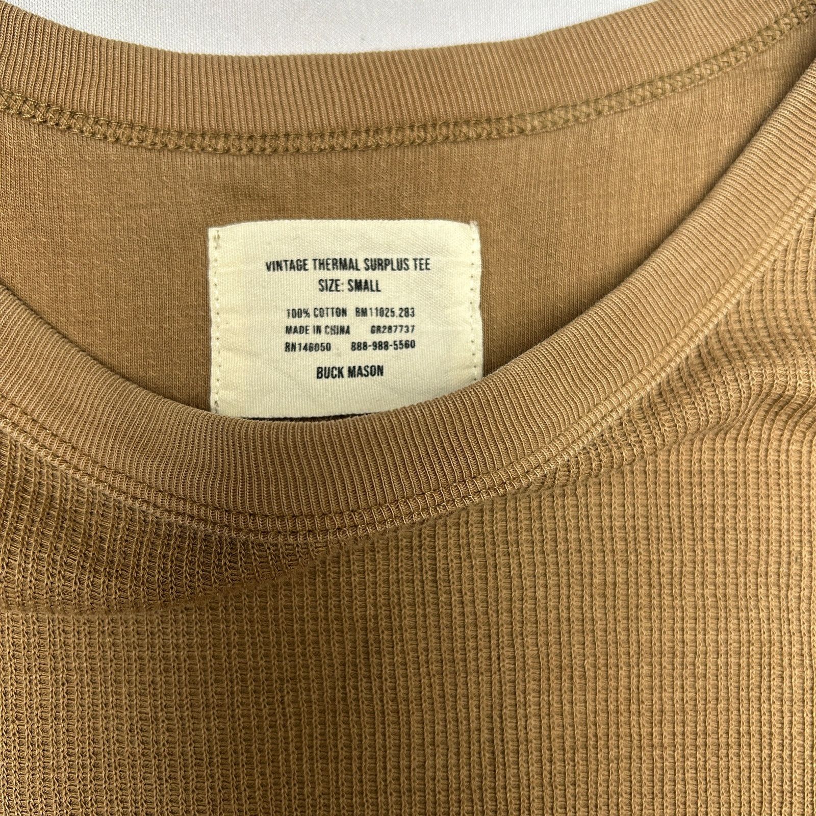 Buck Mason Buck Mason Vintage Thermal Surplus Tee Small Army Americana Size US S / EU 44-46 / 1 - 3 Thumbnail