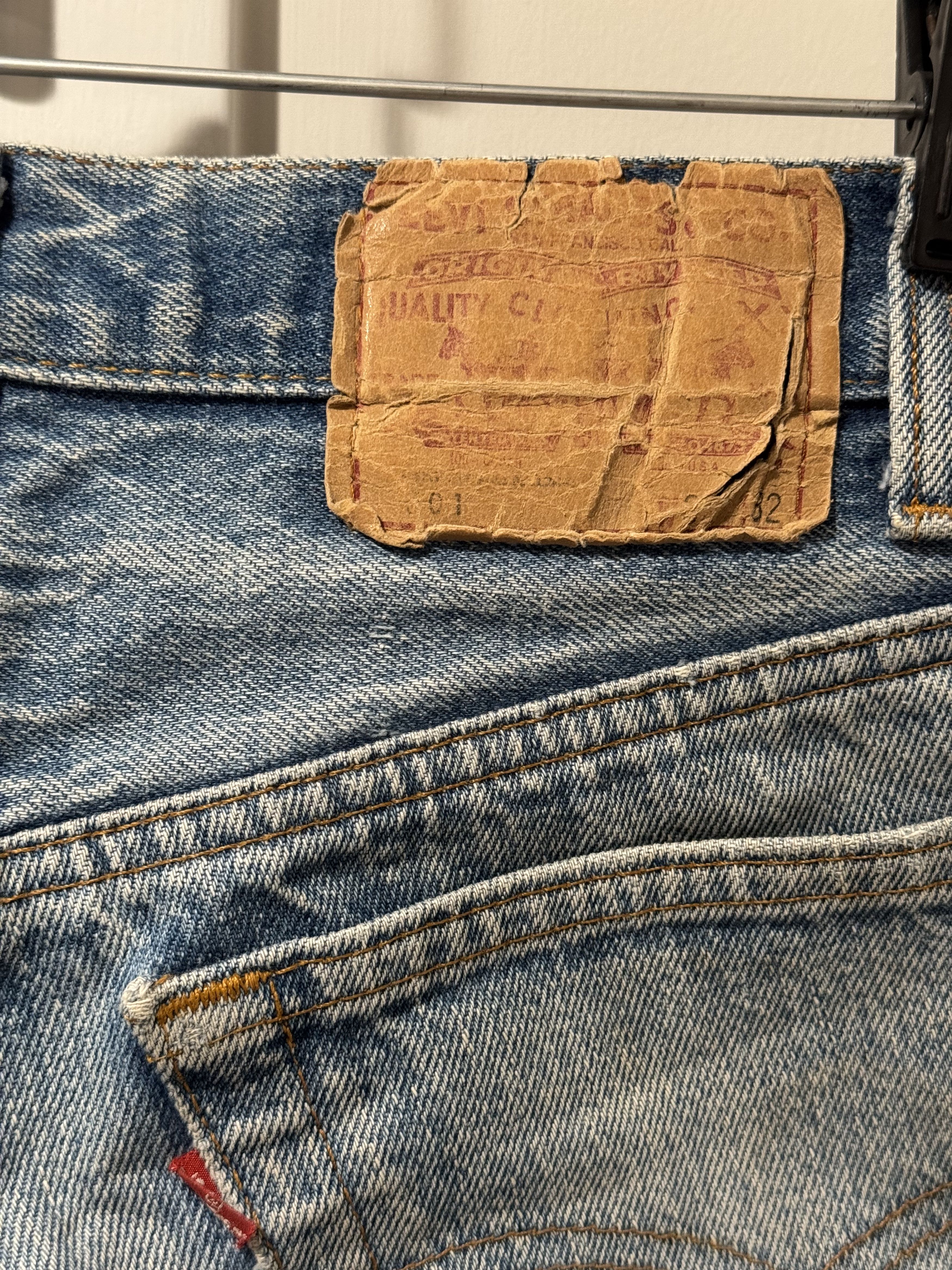 Levi's Levi Strauss & Co. Vintage 501s Light Blue Size US 32 / EU 48 - 3 Thumbnail
