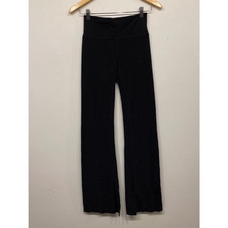 Athleta Athleta Barre Skinny Flare In Powervita Leggings in Black Si Size 24" / US 00 / IT 34 - 1 Thumbnail