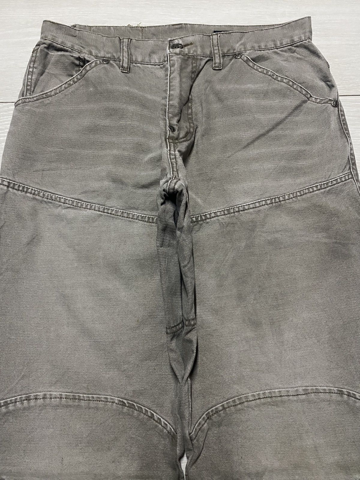 Japanese Brand Vintage Kiss Mark Japan Double Knee Loose Baggy Jeans Size US 30 / EU 46 - 3 Thumbnail
