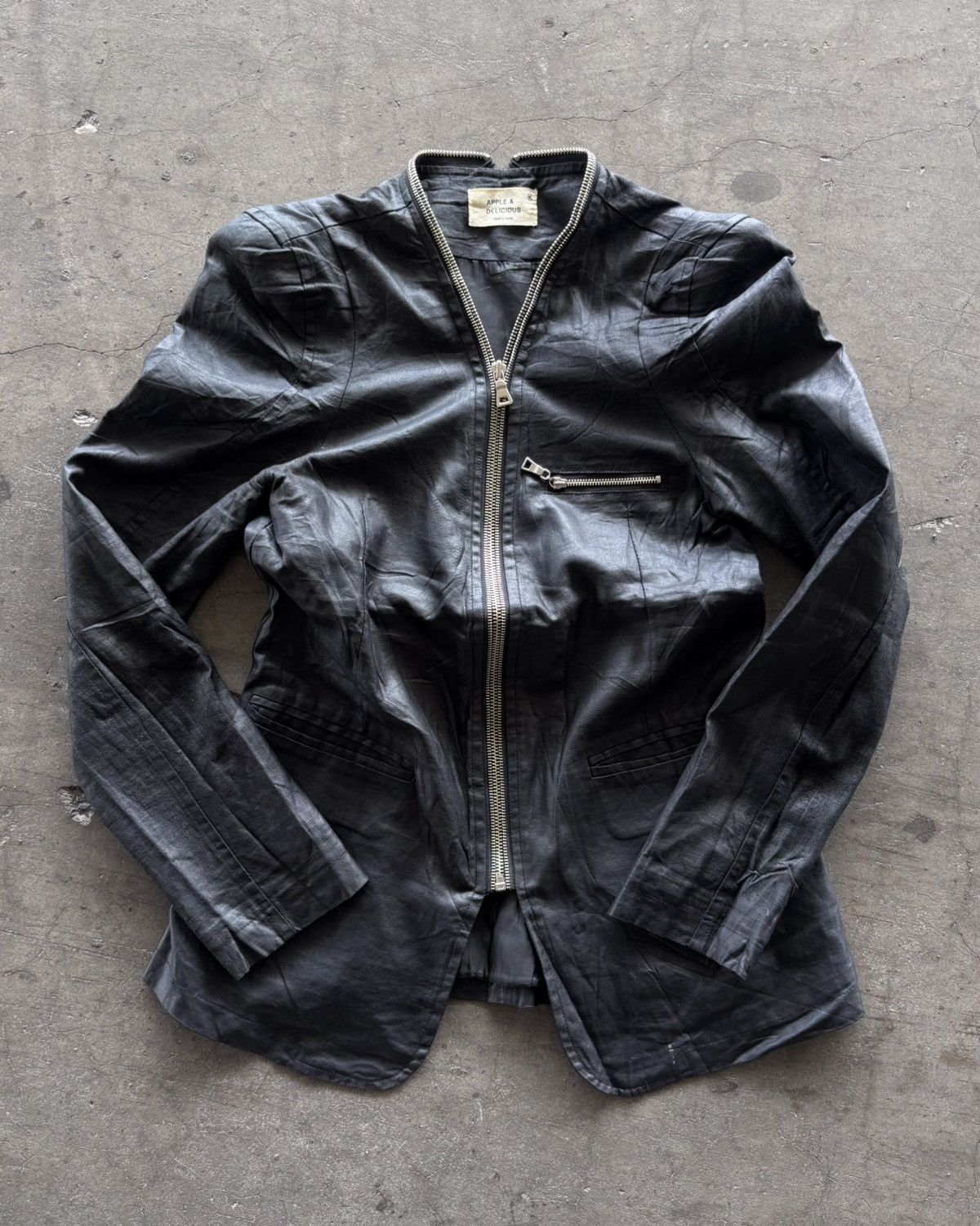 If Six Was Nine 14th Addiction Style Full Zip Leather Jacket Size US M / EU 48-50 / 2 - 1 Thumbnail