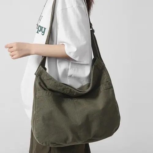 VIBE Khaki Over Shoulder Messanger Bag Size ONE SIZE - 6 Thumbnail