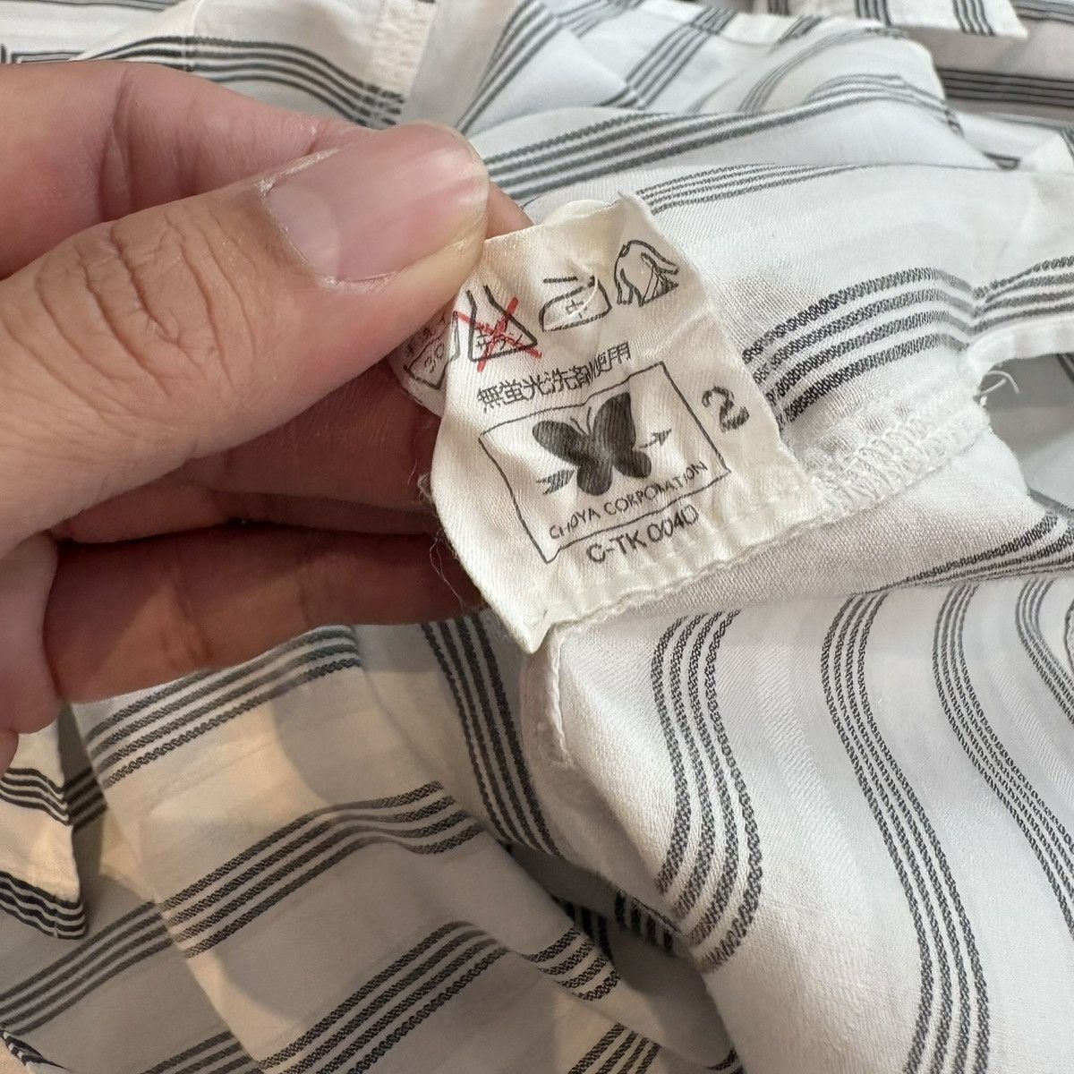 Kansai Yamamoto KANSAI YAMAMOTO STRIPED GEOMETRIC SHIRT Size US M / EU 48-50 / 2 - 10 Thumbnail