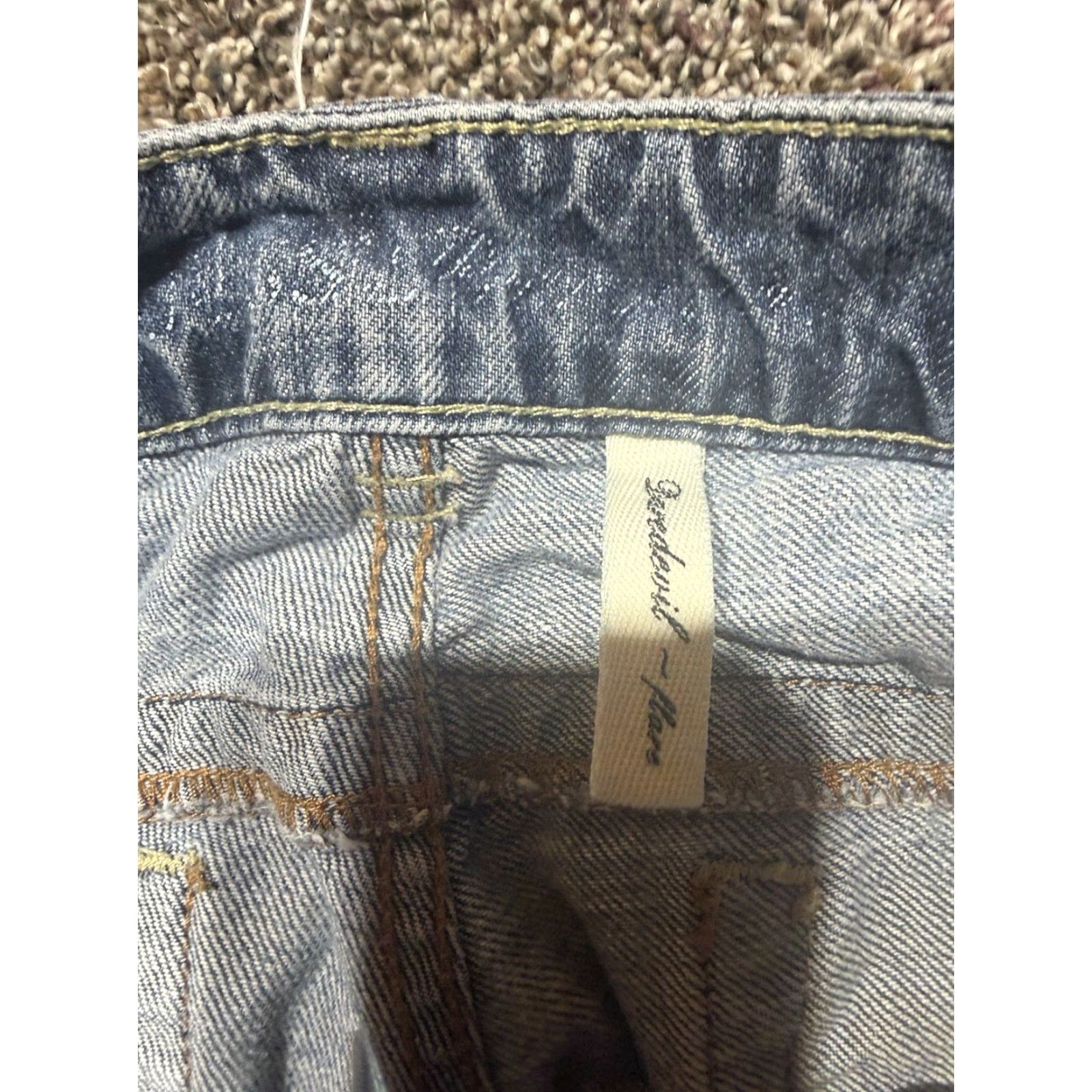 Guess GUESS Premium Daredevil Flare Women's Jeans Size 29 Blue Denim 29X35.5 FLAW Vintage: No, But— Size 29" - 5 Thumbnail
