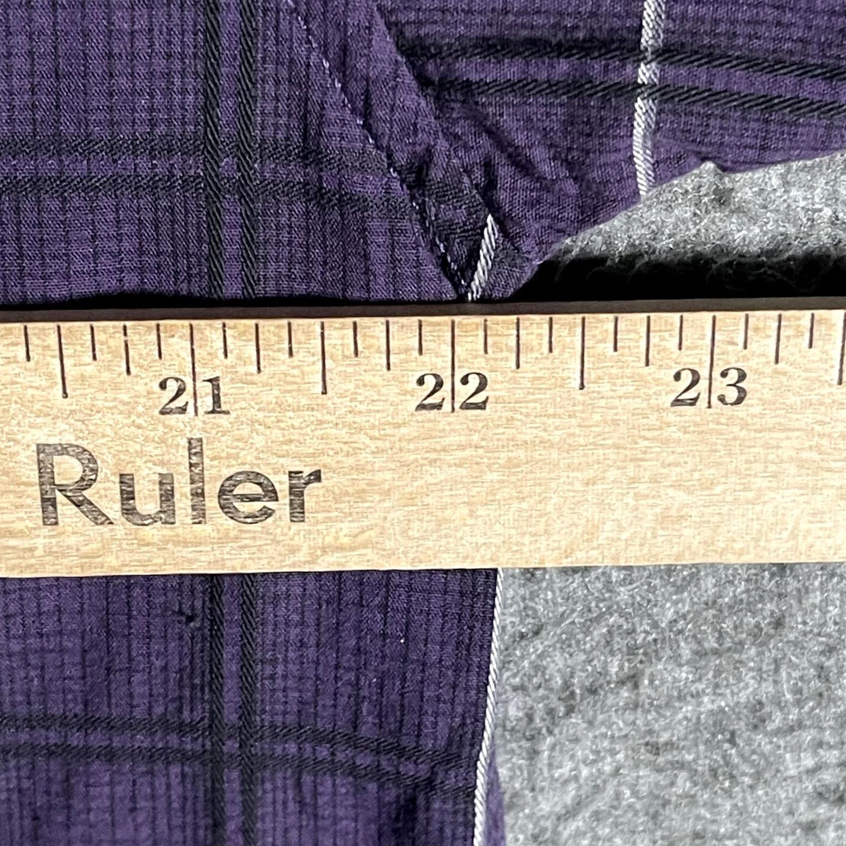 Vintage Panhandle Slim Shirt Mens Medium Purple Plaid Snap Button Long Sleeve Western Size US M / EU 48-50 / 2 - 6 Thumbnail
