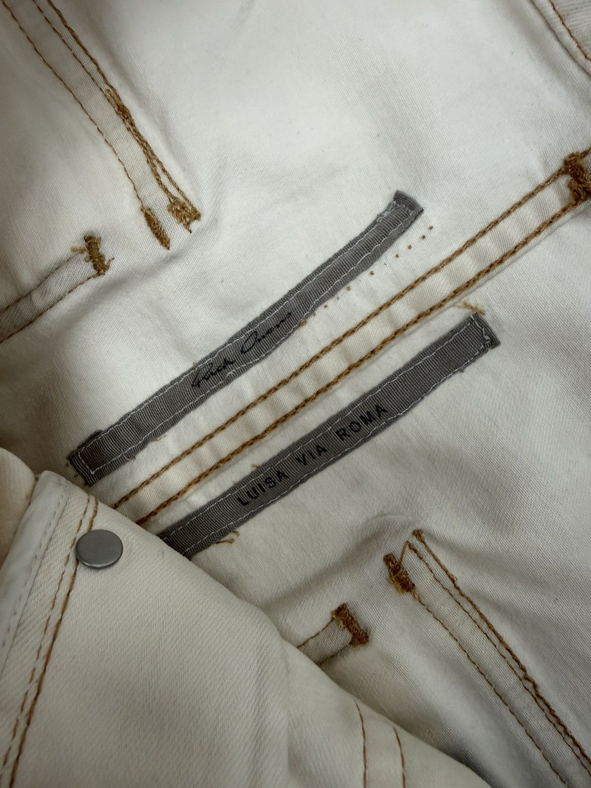 Rick Owens Swampgod LUISAVIAROMA Exclusive 1 of 1 Wax Flare Denim Size US 32 / EU 48 - 13 Thumbnail