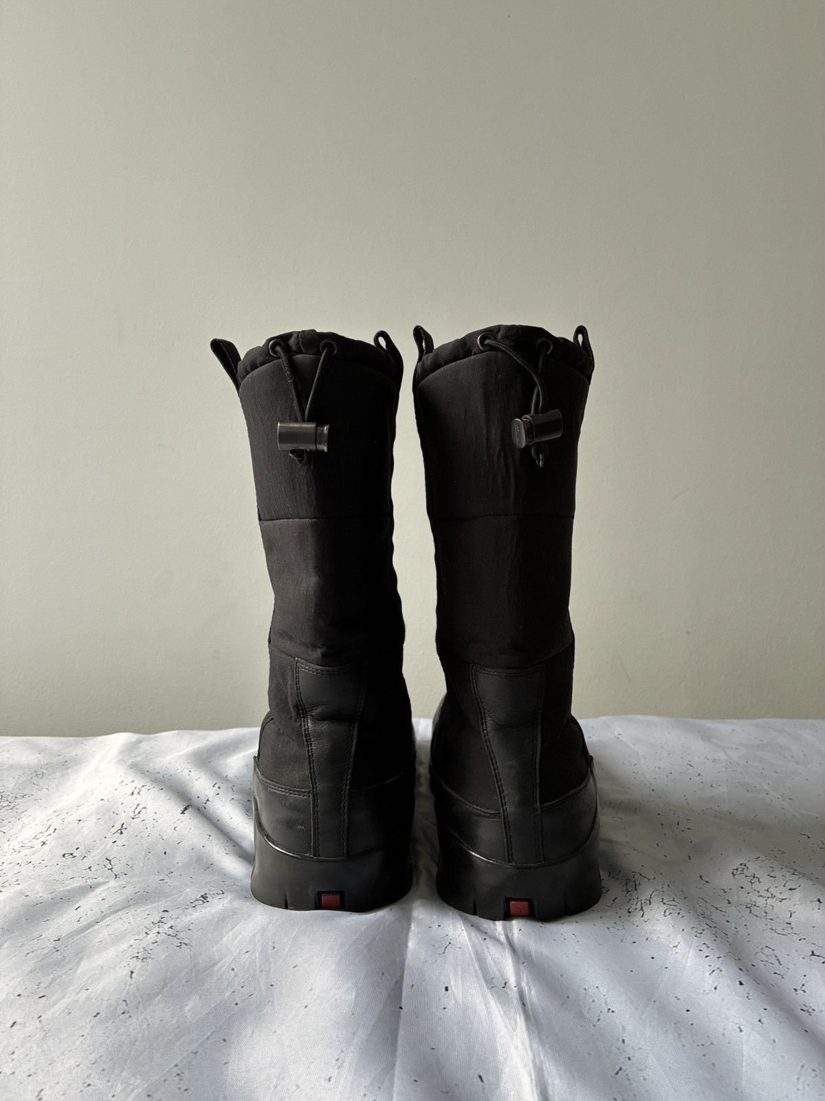 Prada 00s PRADA Linea Rossa Black Nylon Quilted Snow Boots Size US 12 / EU 45 - 5 Thumbnail