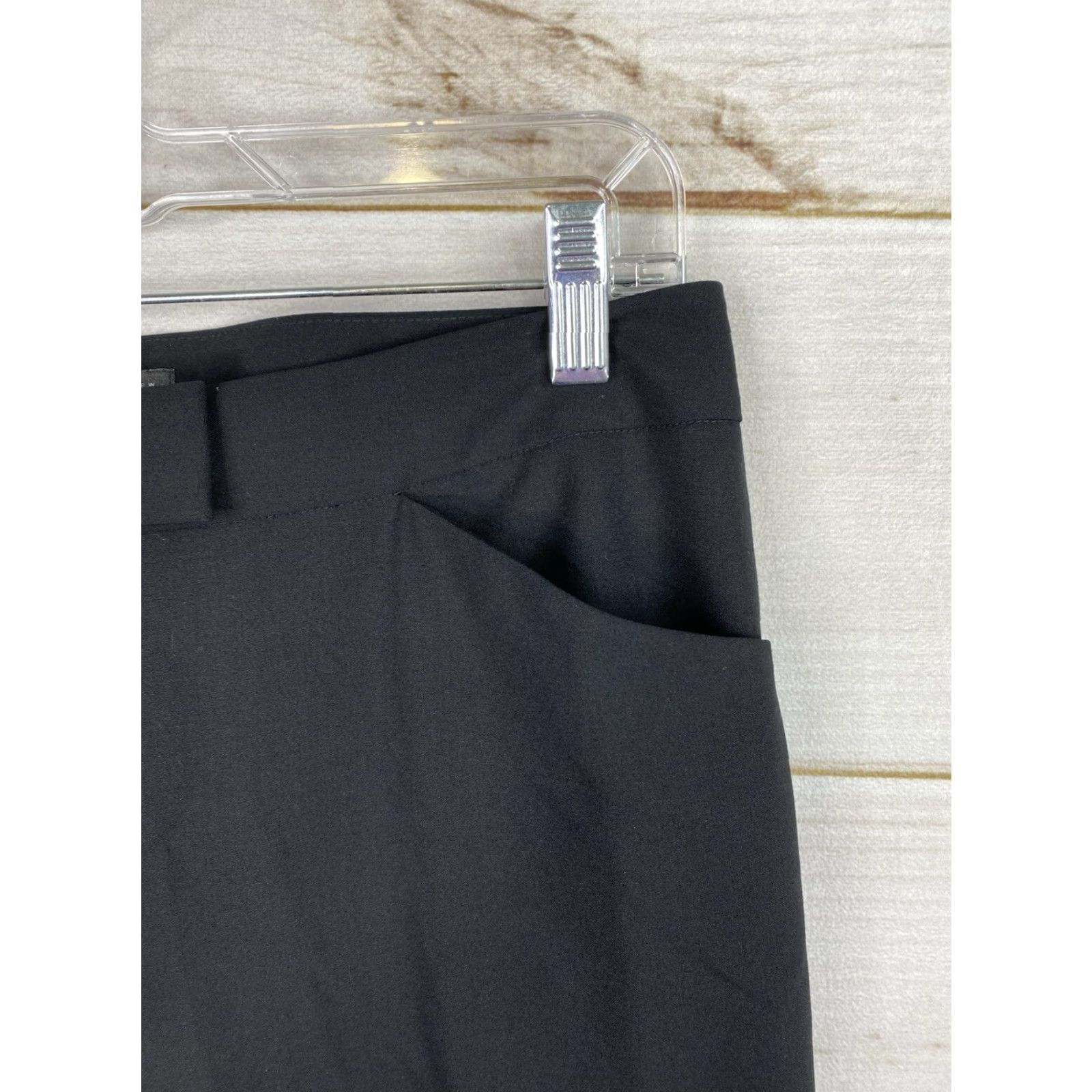 Vintage Lafayette 148 New York Wool Pants Sz 4 Black Straight Lightweight Business Formal Women Pants Size 27" / US 4 / IT 40 - 2 Thumbnail
