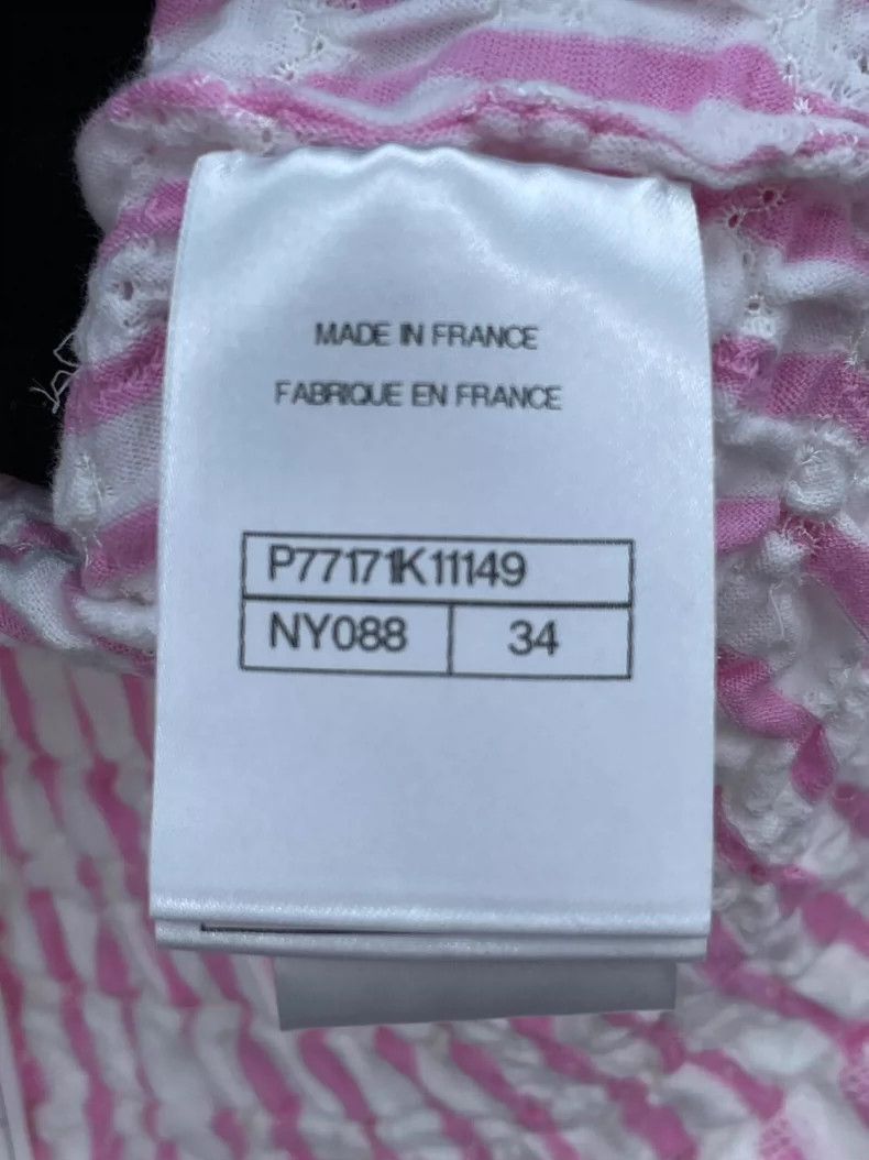 Chanel Chanel 24S pink striped pleated suspender vest 2504-Nextarr Size XXS / US 00 / IT 34 - 7 Thumbnail