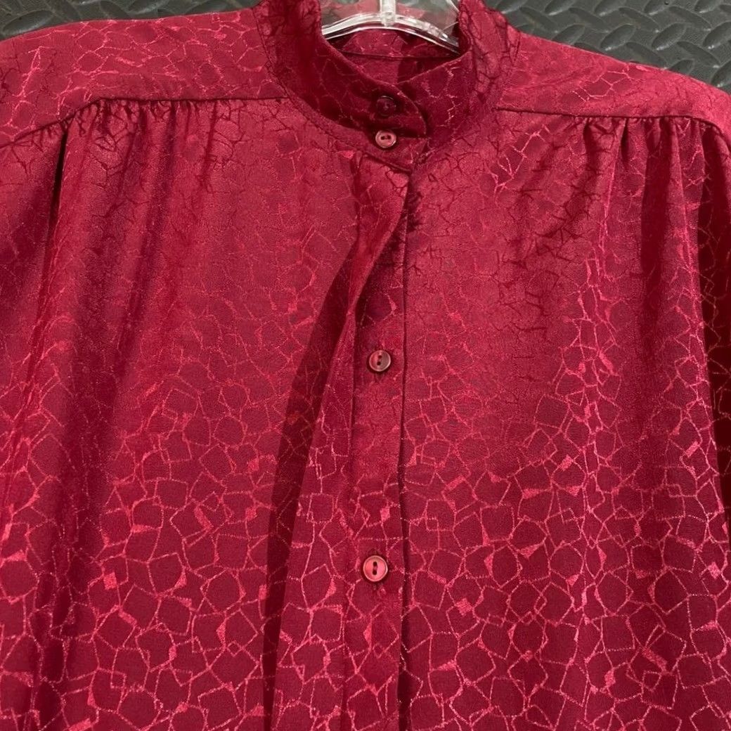 Pendleton VINTAGE Pendleton Blouse Red Geometric Button Up Womens 12 Petite Country Sophisticates Size XL / US 12-14 / IT 48-50 - 4 Thumbnail