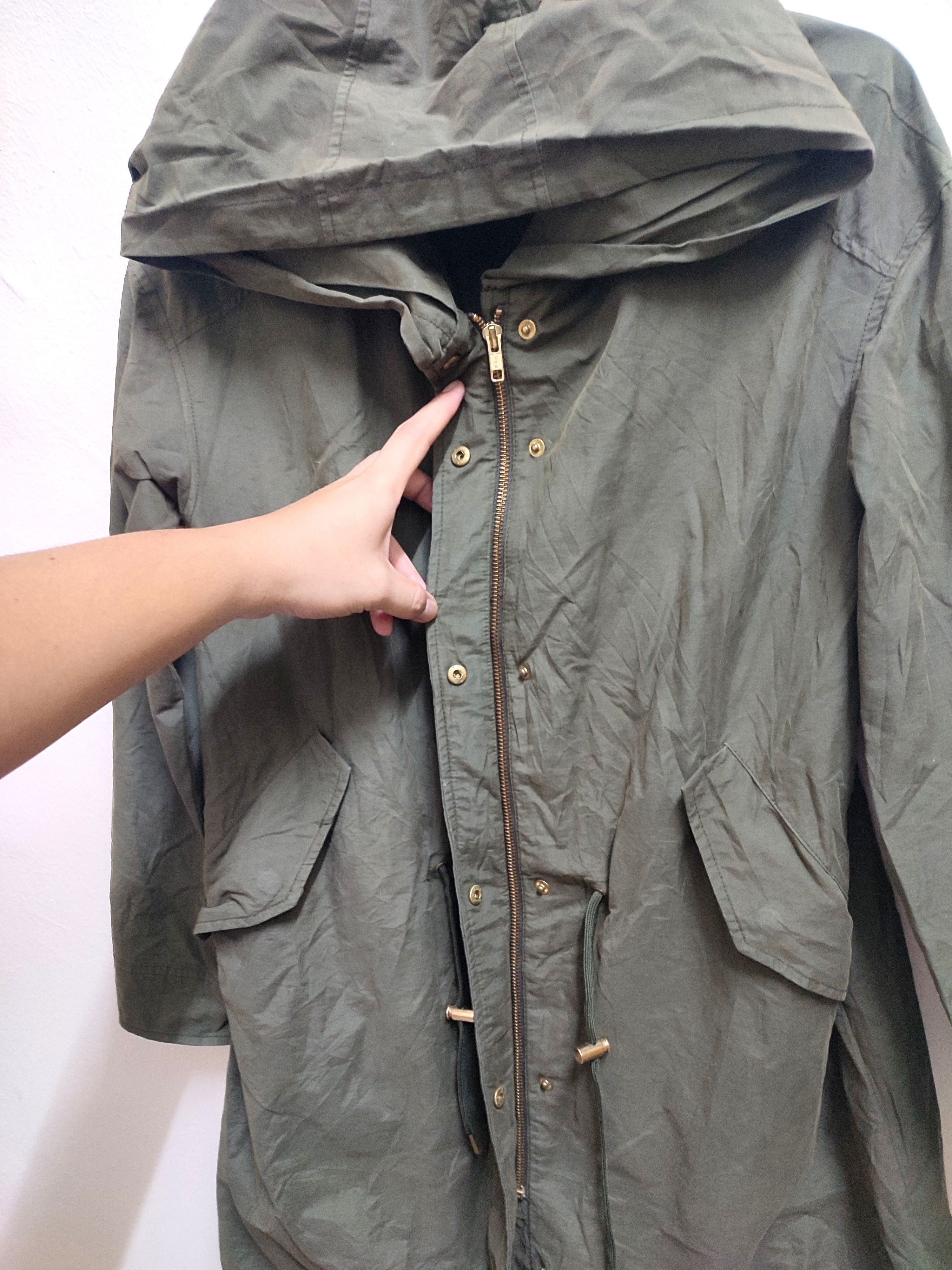 Japanese Brand Japanese Brand Hushush Green Hooded Jacket Size US M / EU 48-50 / 2 - 8 Thumbnail