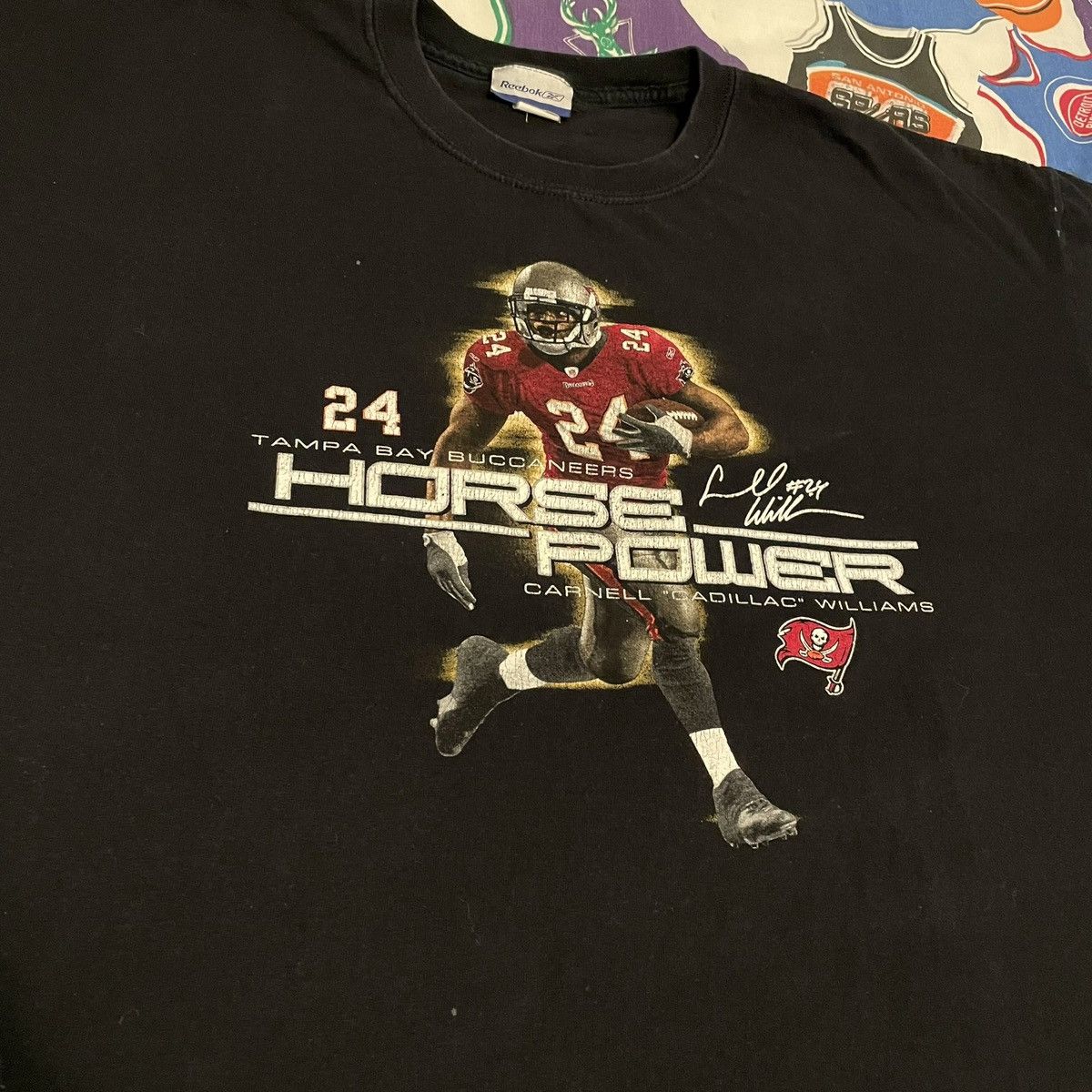 NFL × Reebok × Vintage Y2K NFL Carnell Cadillac Williams Tampa Bay Buccaneers Tee Size US XL / EU 56 / 4 - 3 Thumbnail