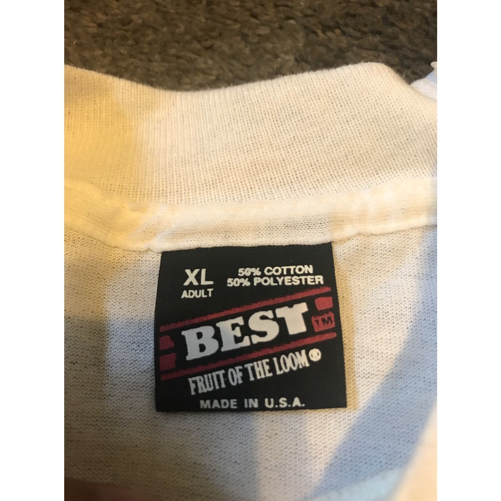 Fruit Of The Loom VINTAGE The Preventor 1993 Sweatshirt T-Shirt Set White L Men Graphic Print 90s USA Fish Animals Sports Friends Mouth? Size US L / EU 52-54 / 3 - 3 Thumbnail