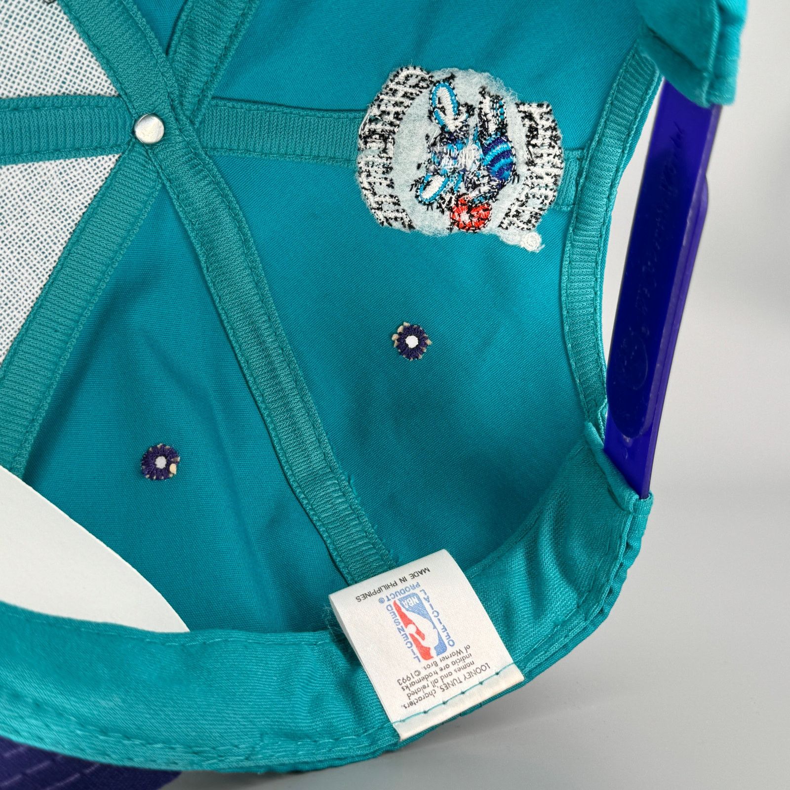NBA × Vintage × Warner Bros Vintage '90s Hornets x Looney Tunes Bugs Bunny snapback hat Size ONE SIZE - 5 Thumbnail