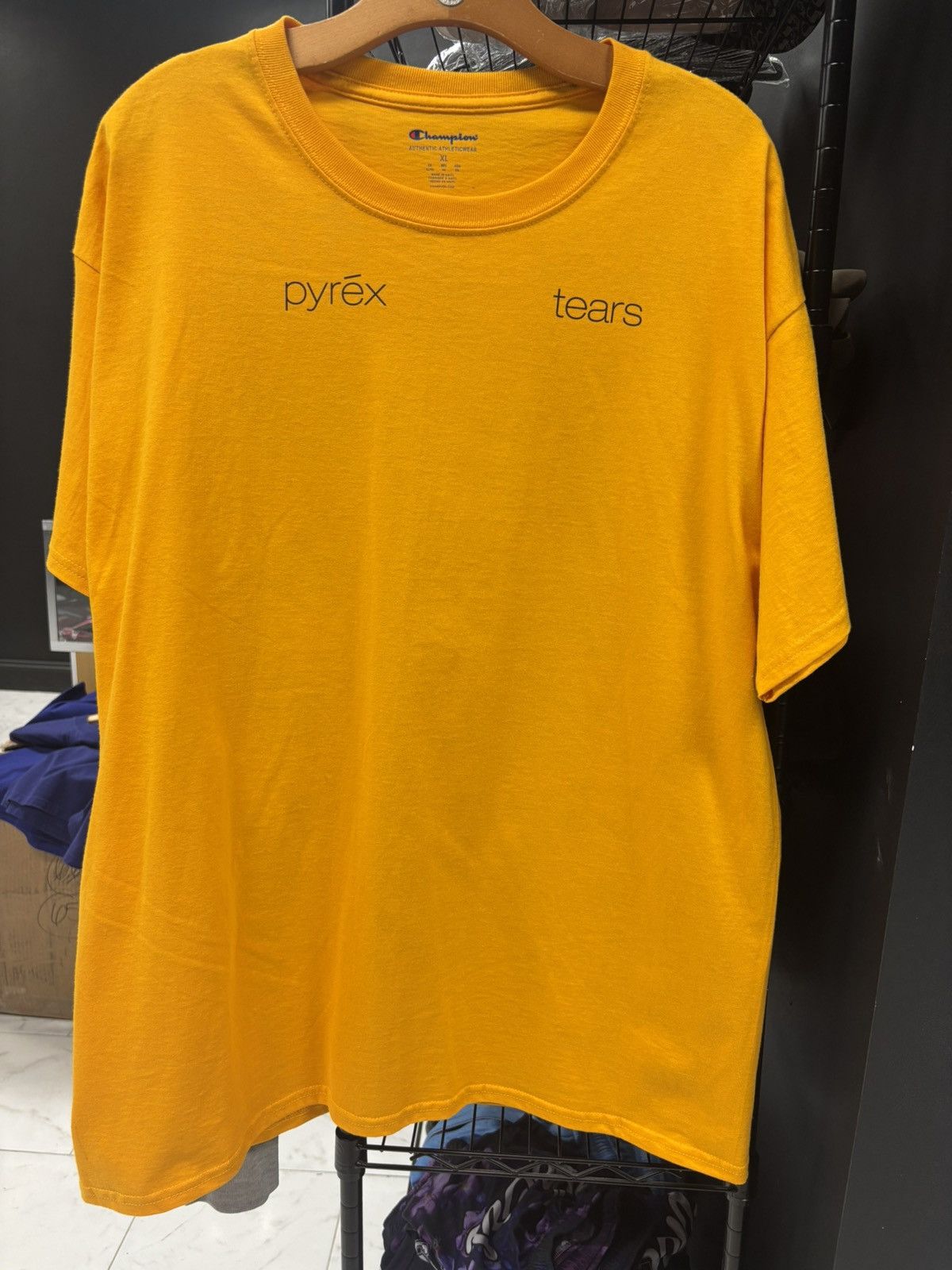 DENIM TEARS × Pyrex Vision Denim Tears Pyrex Tears 45 Tee | Grailed