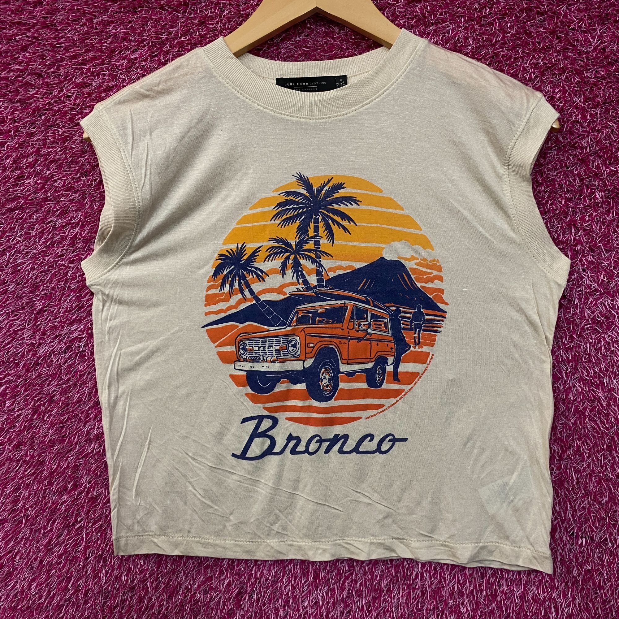 Junk Food Junk Food Clothing Ford Bronco Sunset Graphic Tissue Crop Ta Size XS / US 0-2 / IT 36-38 - 1 Thumbnail