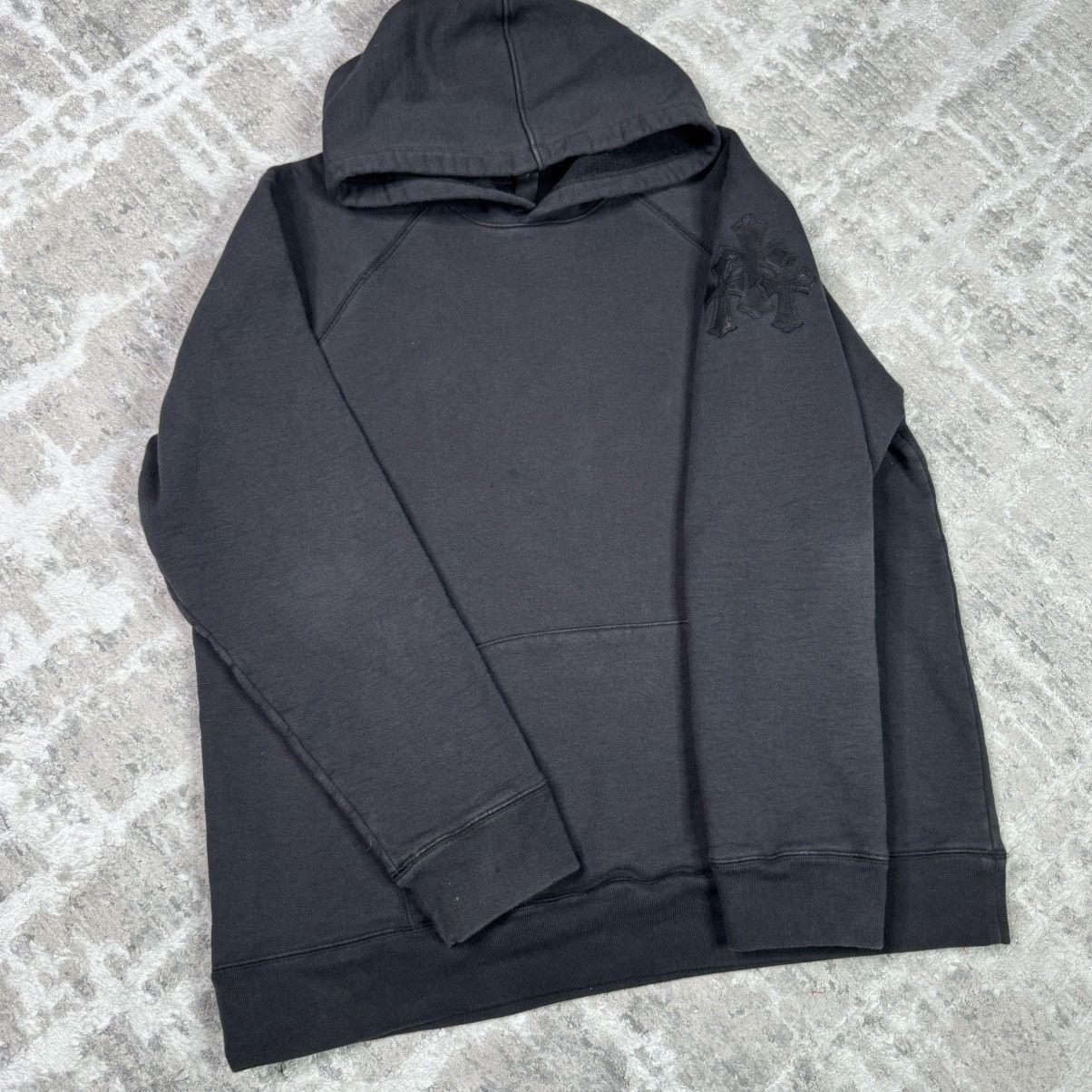Chrome Hearts Paper jam leather triple cross pullover hoodie Size US XXL / EU 58 / 5 - 7 Thumbnail