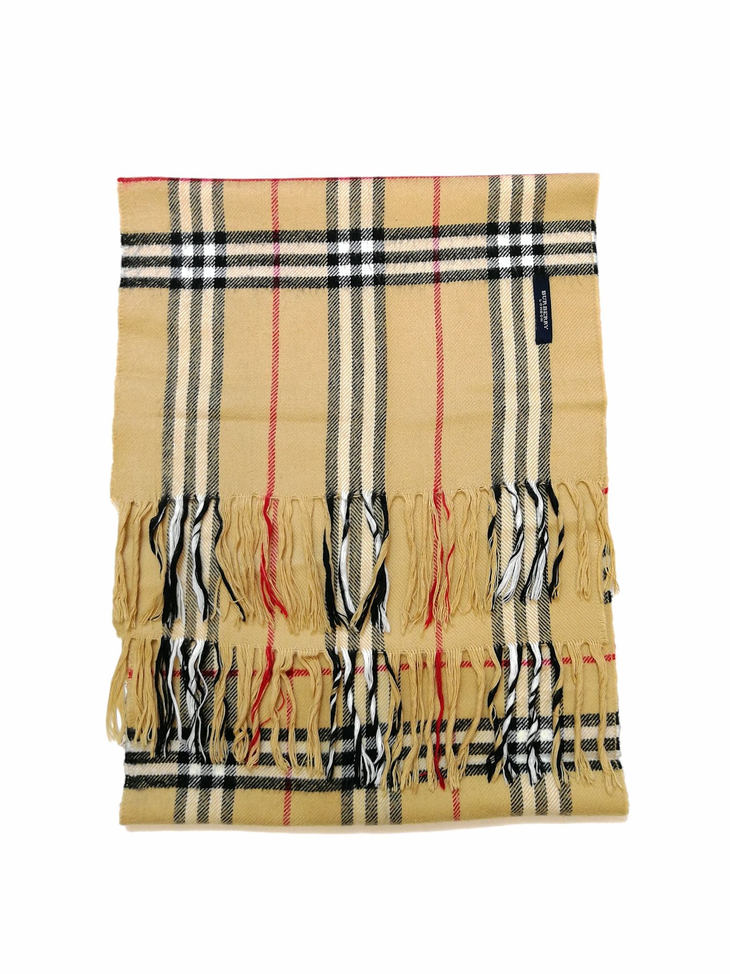 Burberry × Vintage Vintage Burberry London Nova Check Scarf 162 cm x 33 cm Size ONE SIZE - 6 Thumbnail