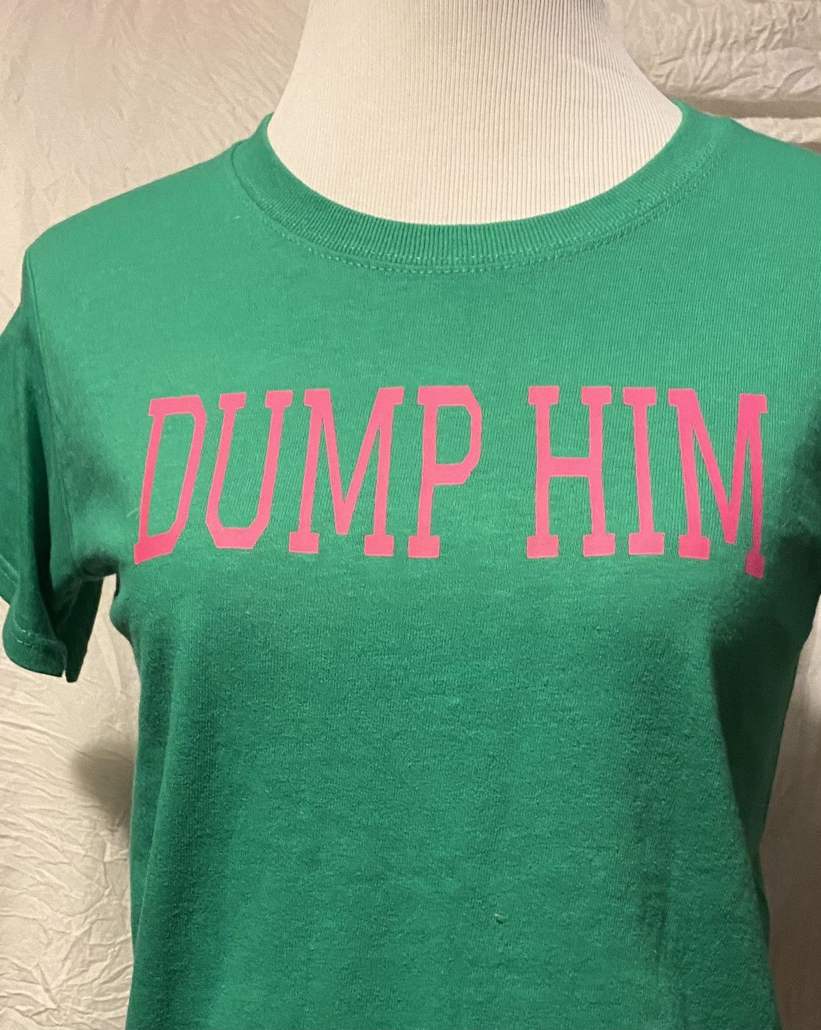 Other “Dump Him”, Kelly Green, Y2K Font Style Tee Size XS / US 0-2 / IT 36-38 - 8 Thumbnail