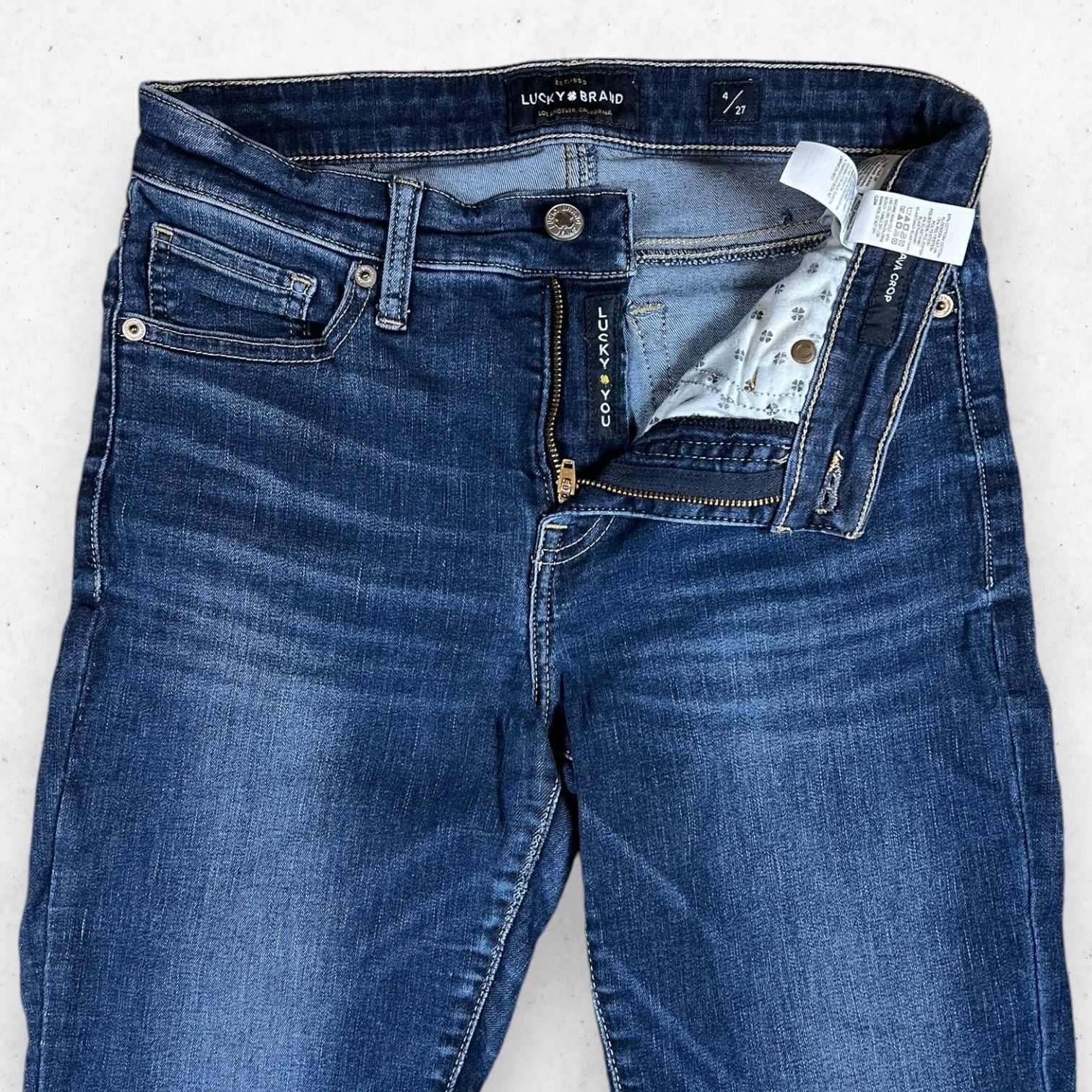 Lucky Brand Lucky Brand Jeans Ava Crop Women's Size 4/27 Blue Stretch Size 27" / US 4 / IT 40 - 4 Thumbnail