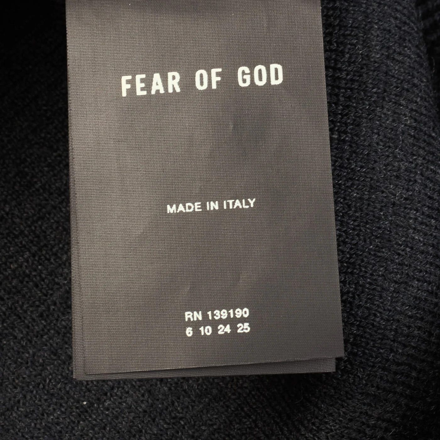 Fear of God FEAR OF GOD Navy Blue Wool Chunky Knit Overlap Sweater Size US L / EU 52-54 / 3 - 9 Thumbnail
