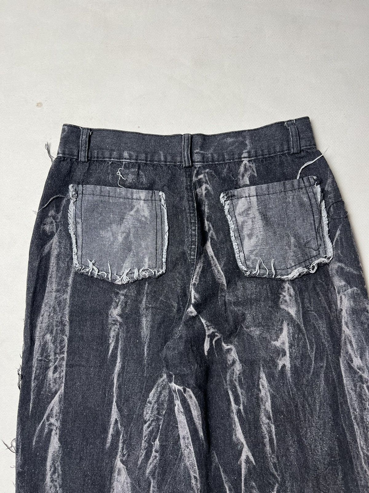 Japanese Brand MSCHE like a kapital black acid wash soft pants Size US 30 / EU 46 - 9 Thumbnail