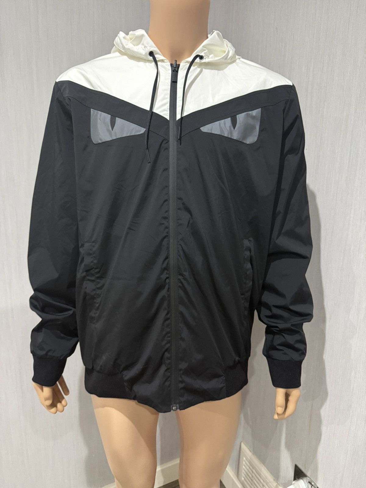 Fendi Fendi Monster Eyes Reversible Windbreaker Black/White | Grailed