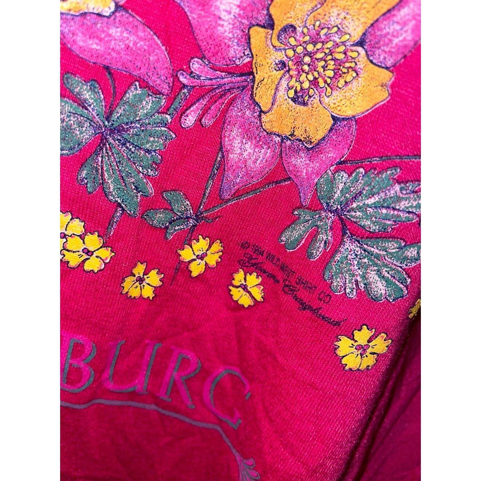 Jerzees Vintage Gatlinburg Shirt Flowers Pink 1994 Tee 90s VTG L Size US L / EU 52-54 / 3 - 6 Thumbnail