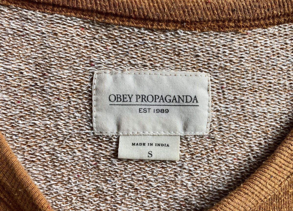 Obey Obey Propaganda Logo melange sweatshirt Size US S / EU 44-46 / 1 - 2 Thumbnail