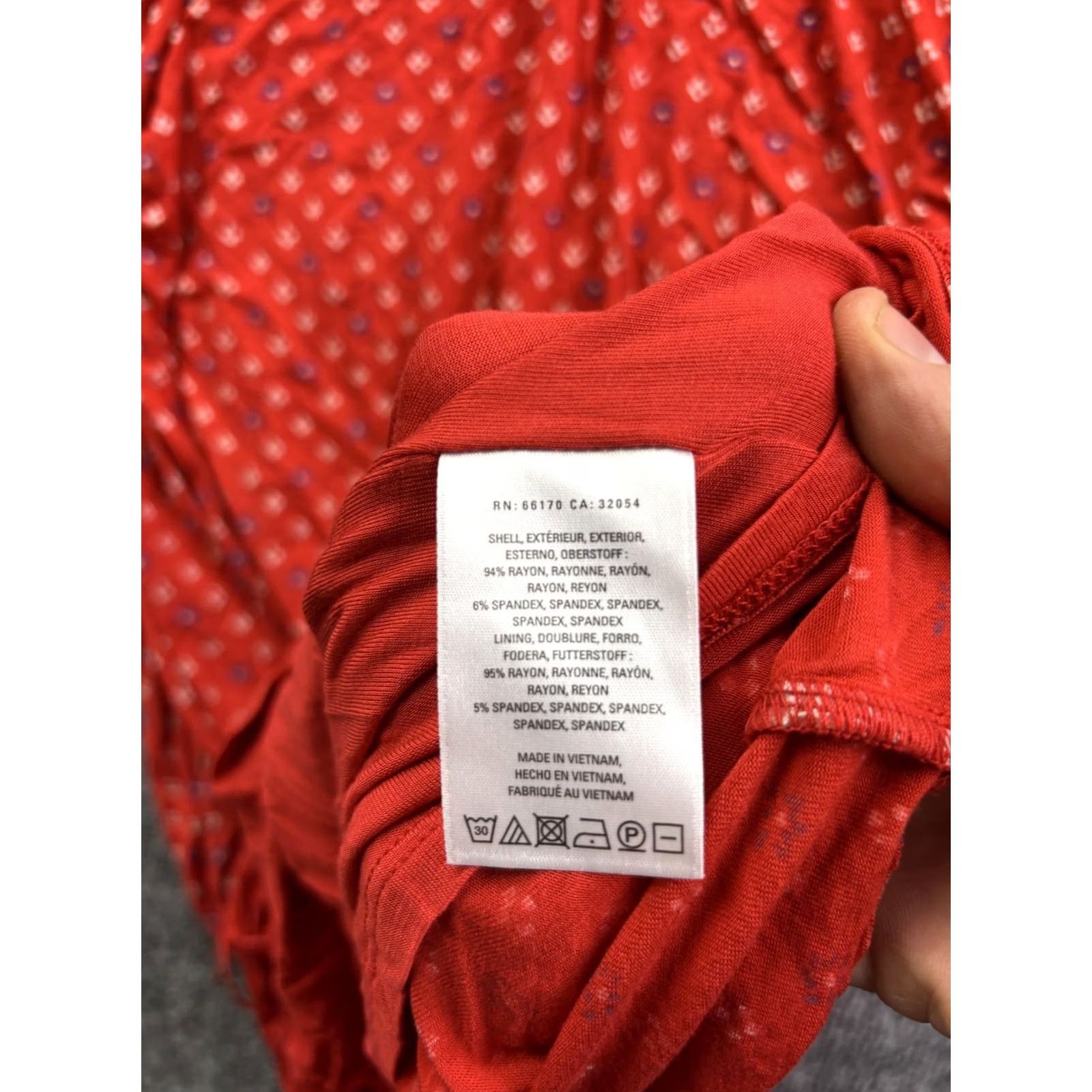 Vintage Moulinette Soeurs Dress Womens XL Red V-Neck Ruched Bodycon Long Anthropologie Dress Size XL / US 12-14 / IT 48-50 - 6 Thumbnail
